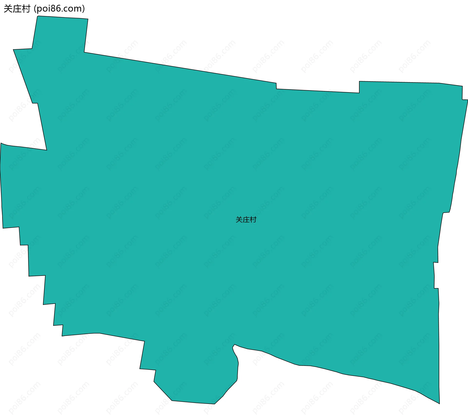关庄村边界地图