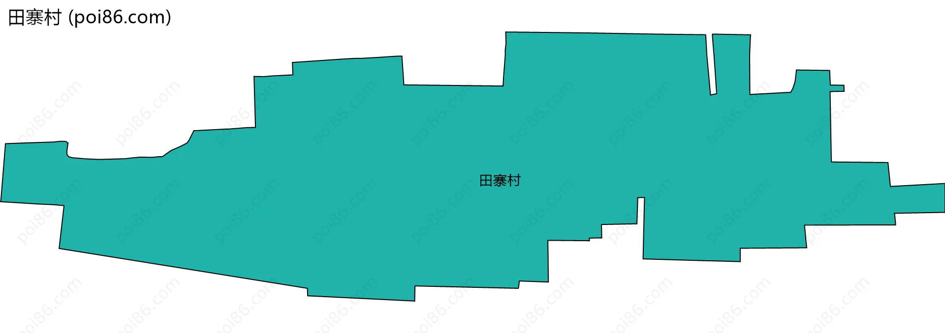 田寨村边界地图