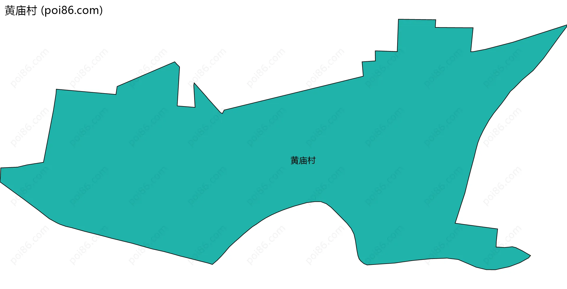 黄庙村边界地图