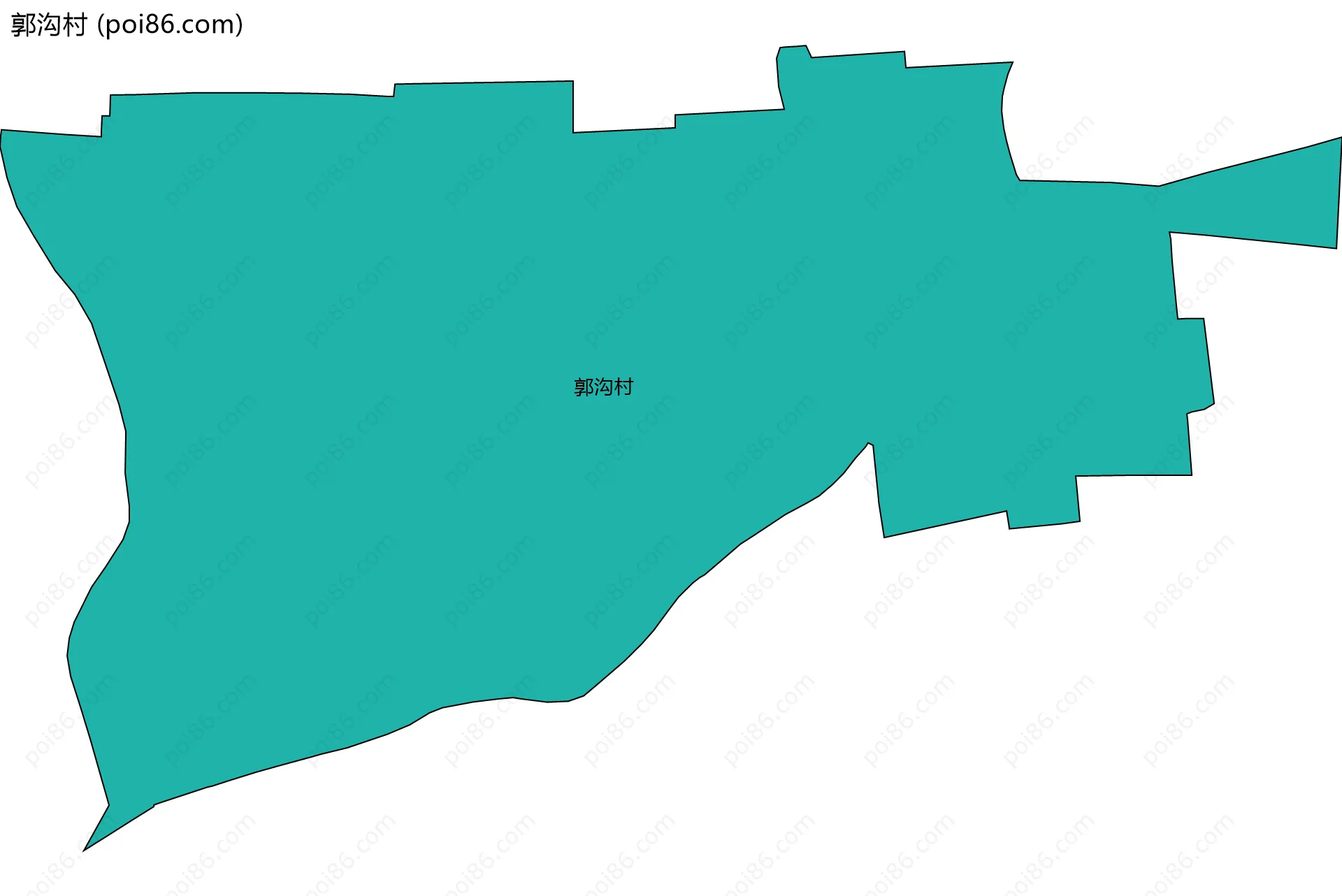 郭沟村边界地图