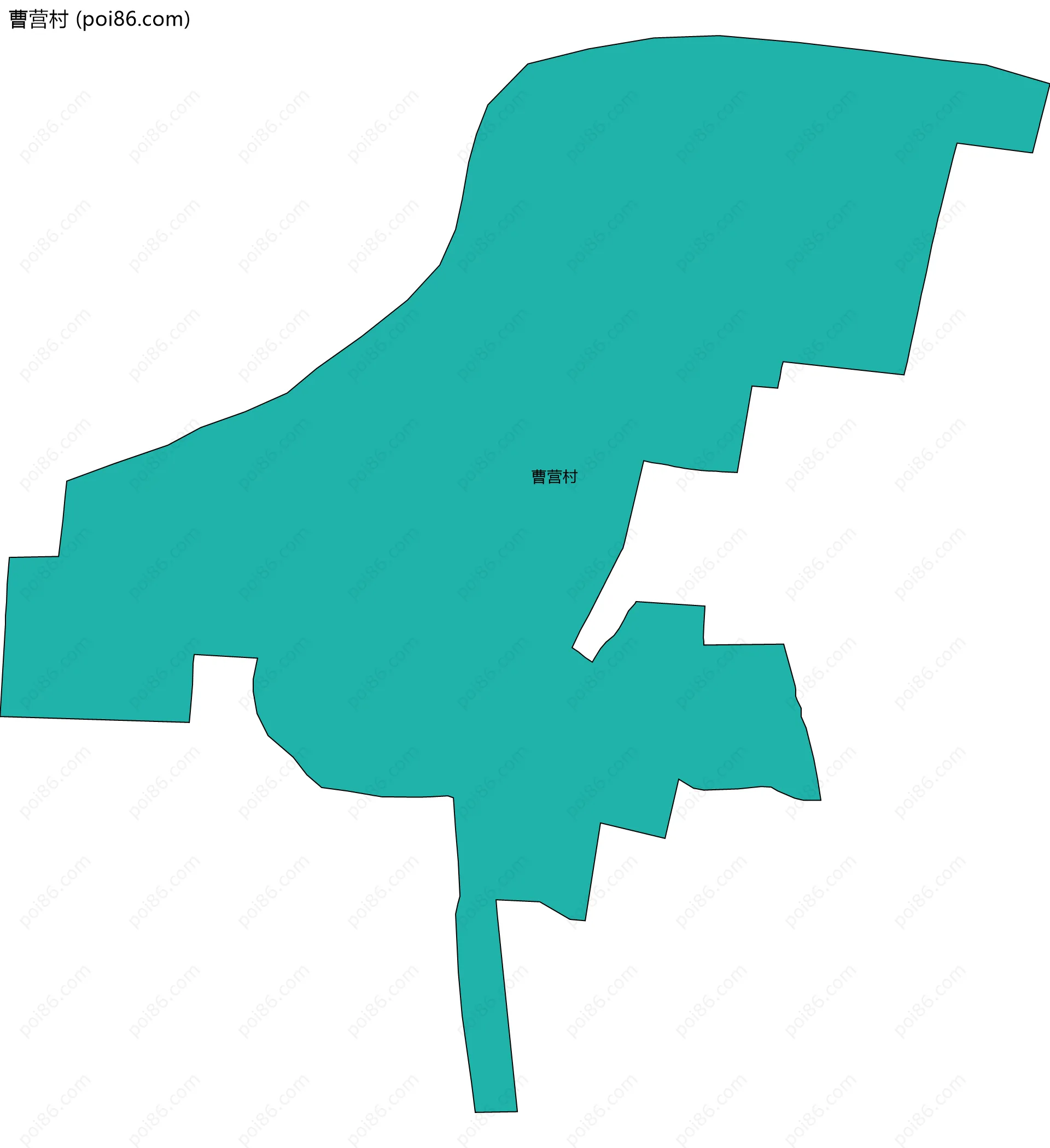 曹营村边界地图