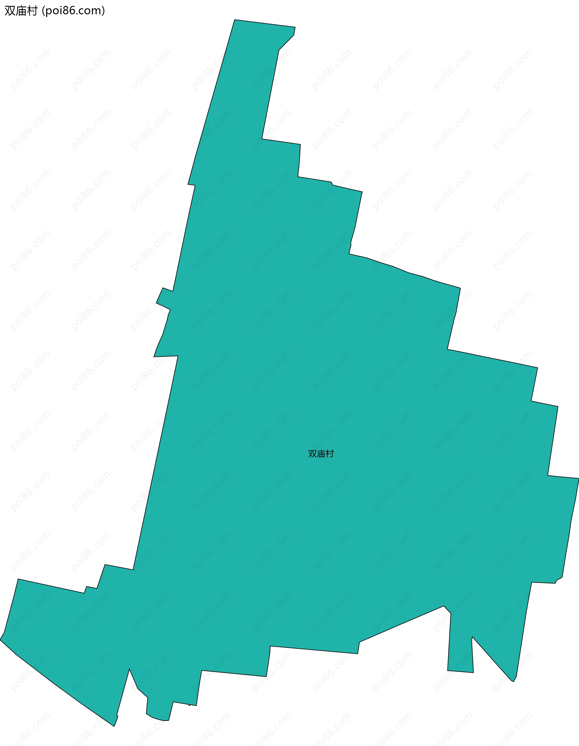 双庙村边界地图