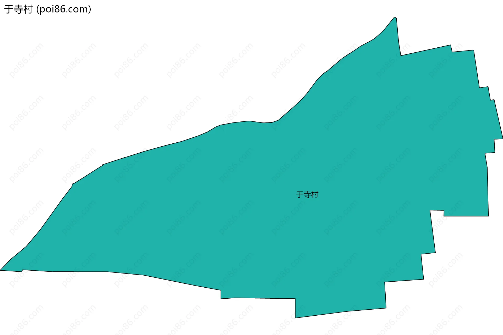 于寺村边界地图