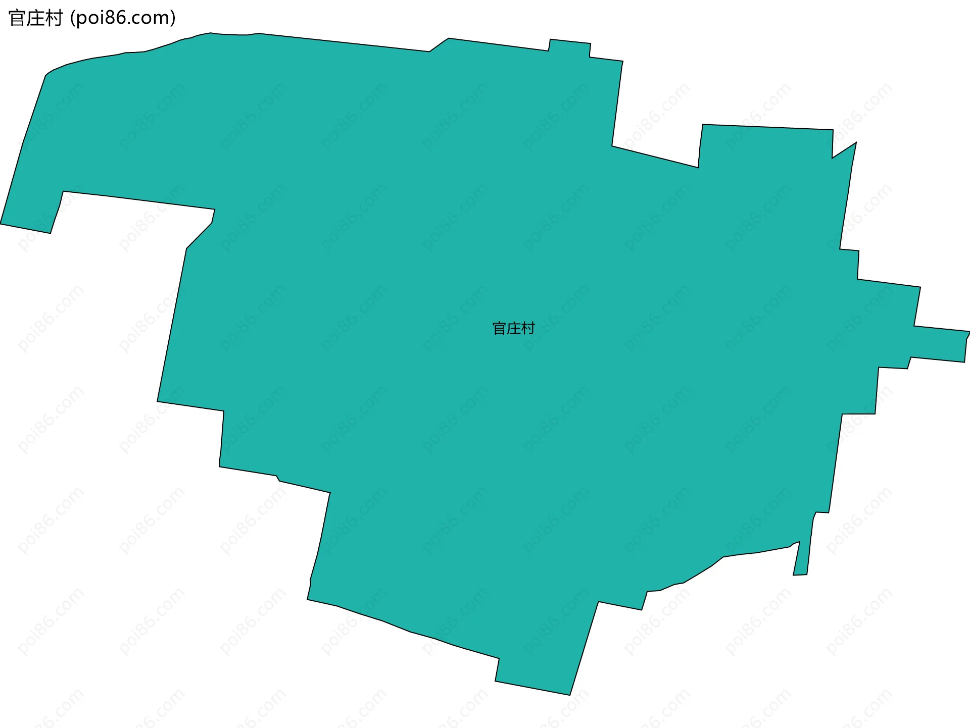 官庄村边界地图