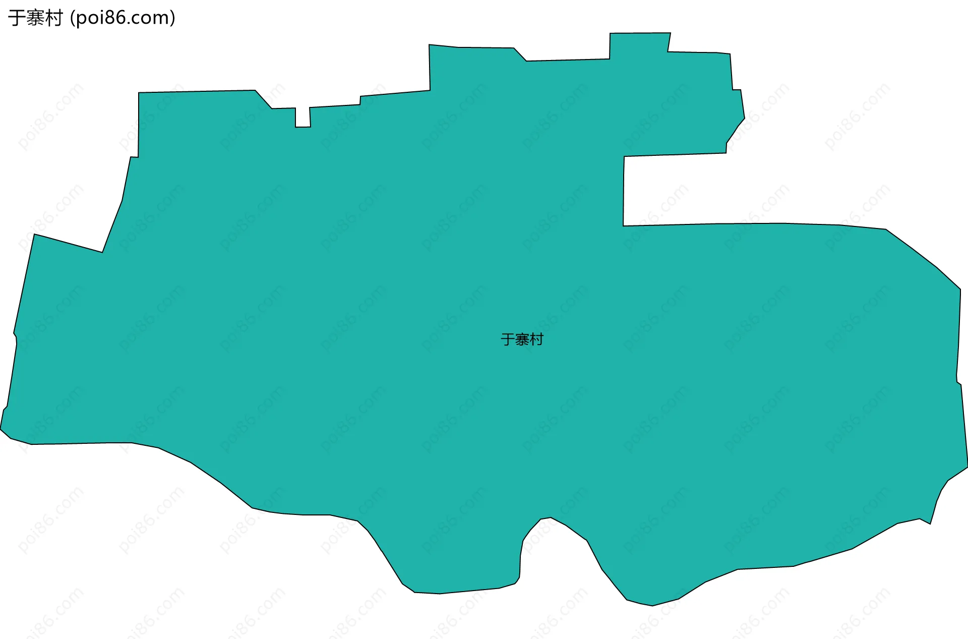 于寨村边界地图