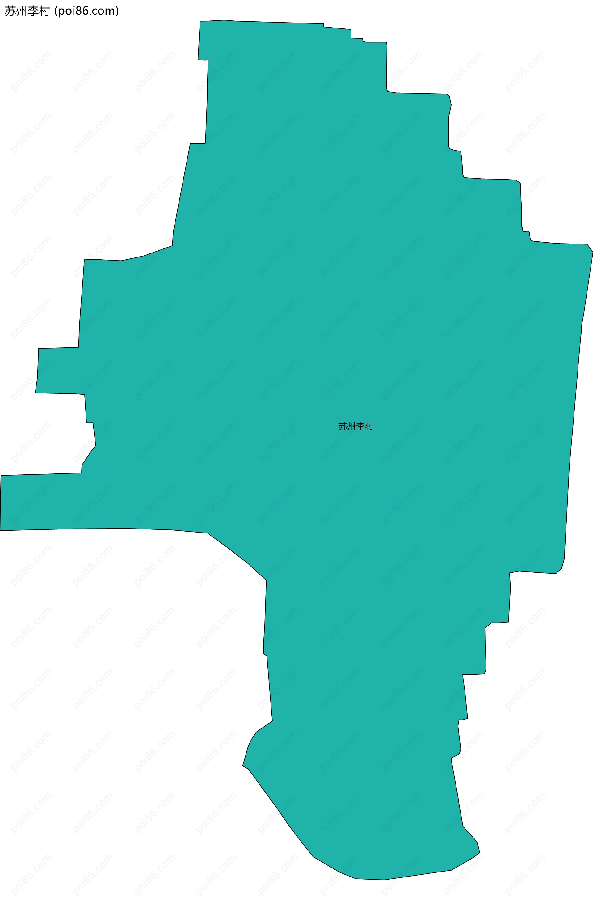 苏州李村边界地图