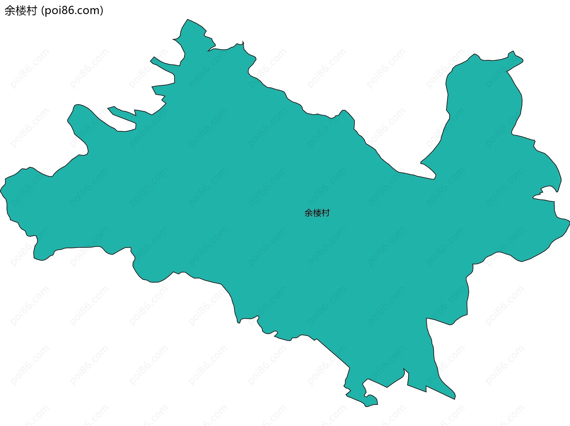 余楼村边界地图