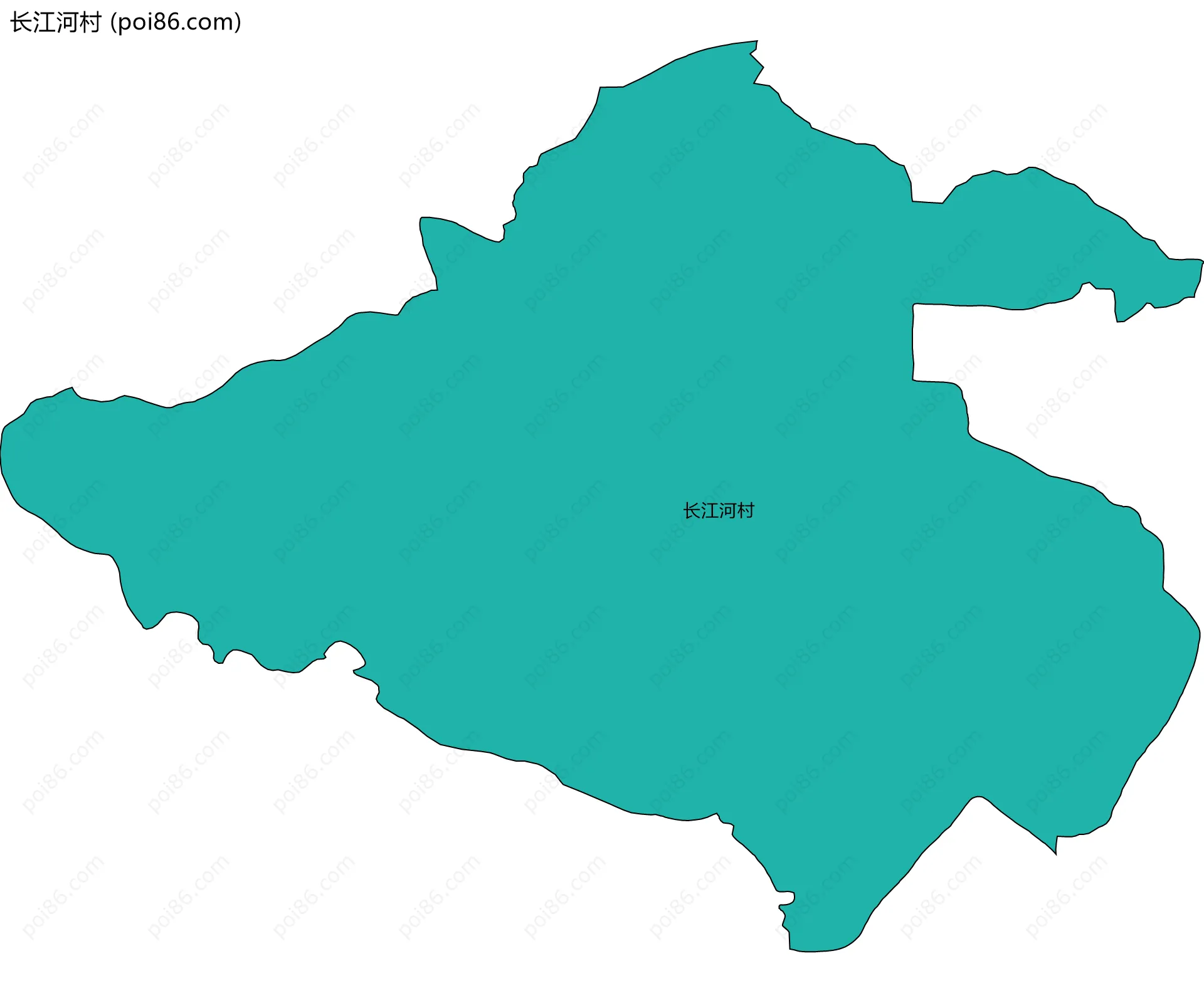 长江河村边界地图