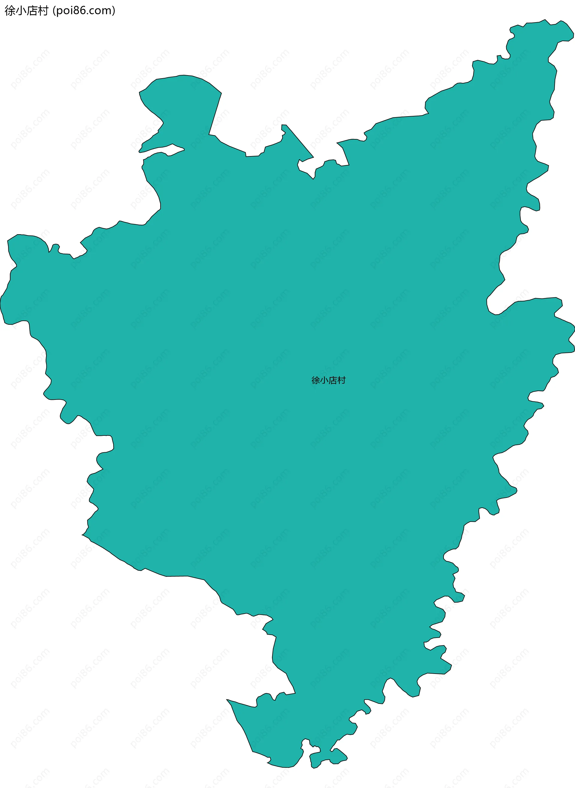 徐小店村边界地图