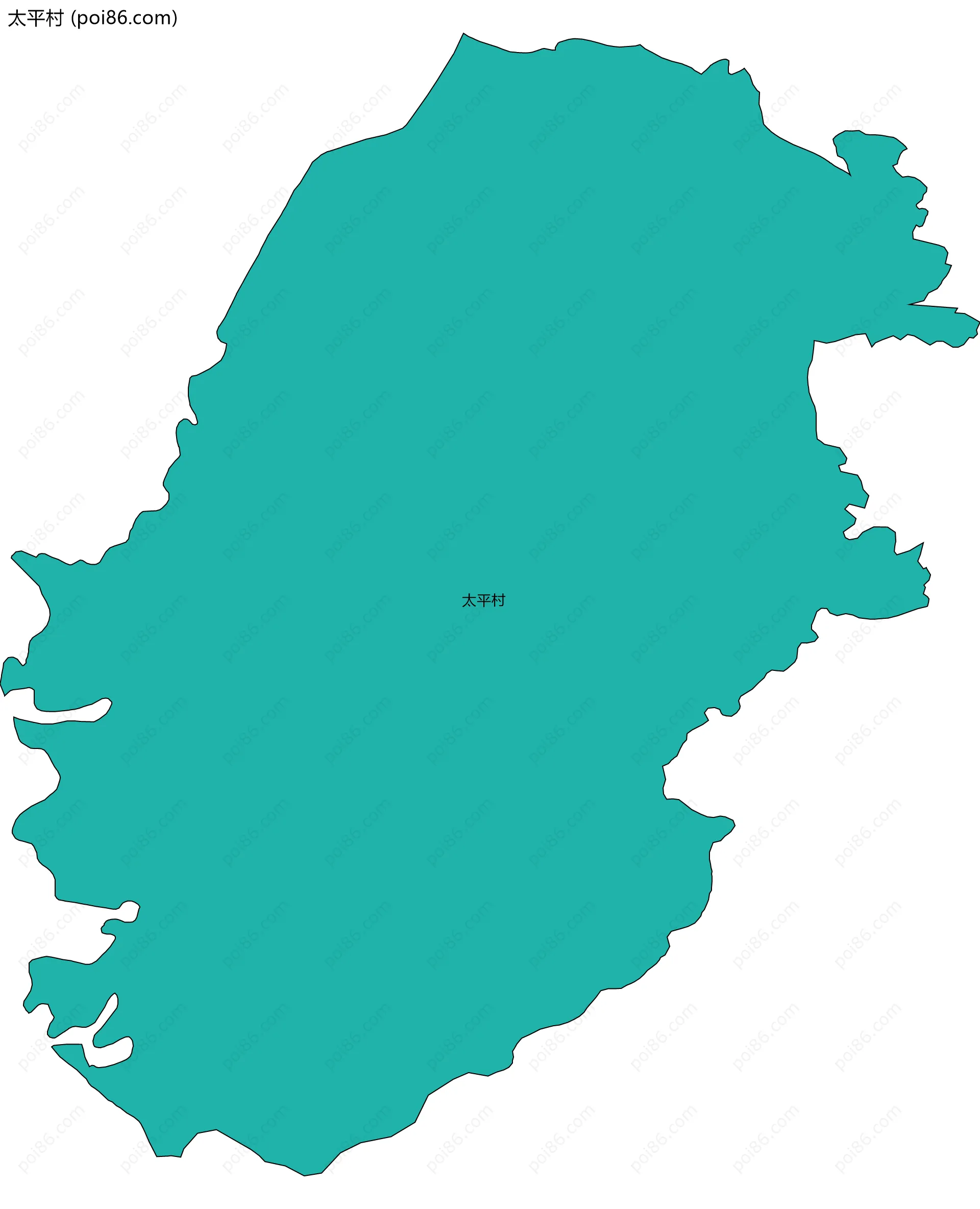 太平村边界地图