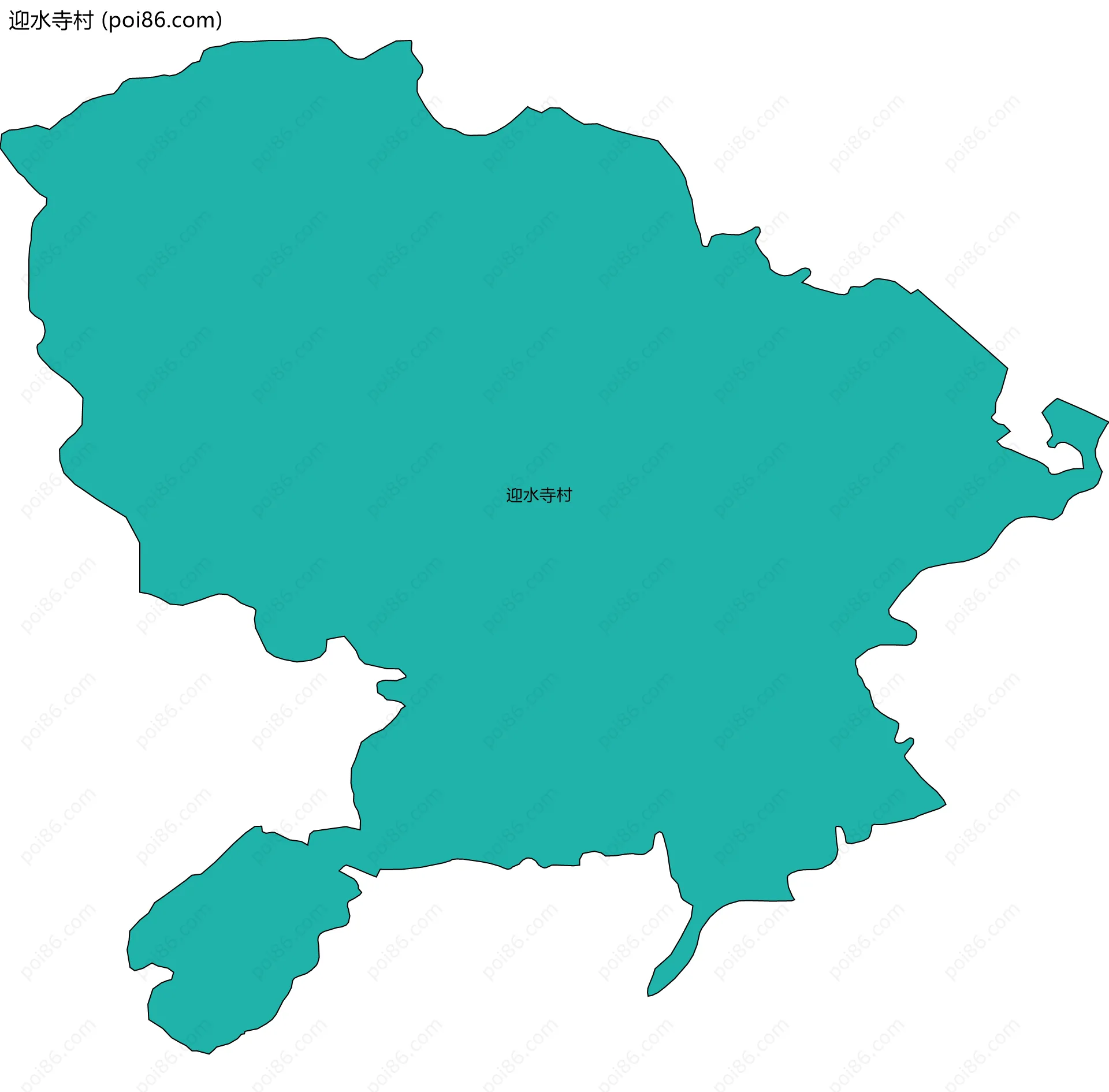 迎水寺村边界地图