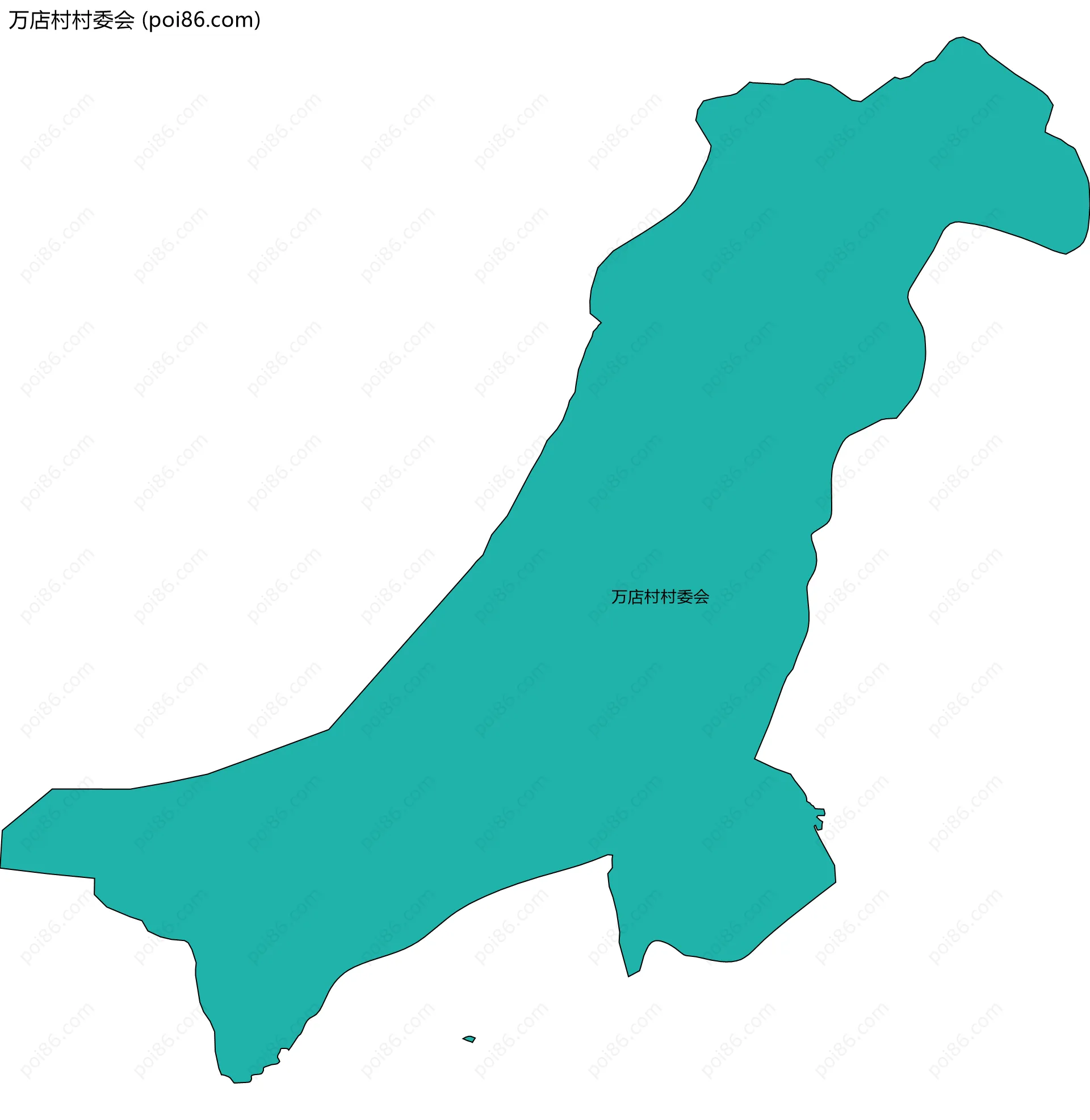 万店村村委会边界地图