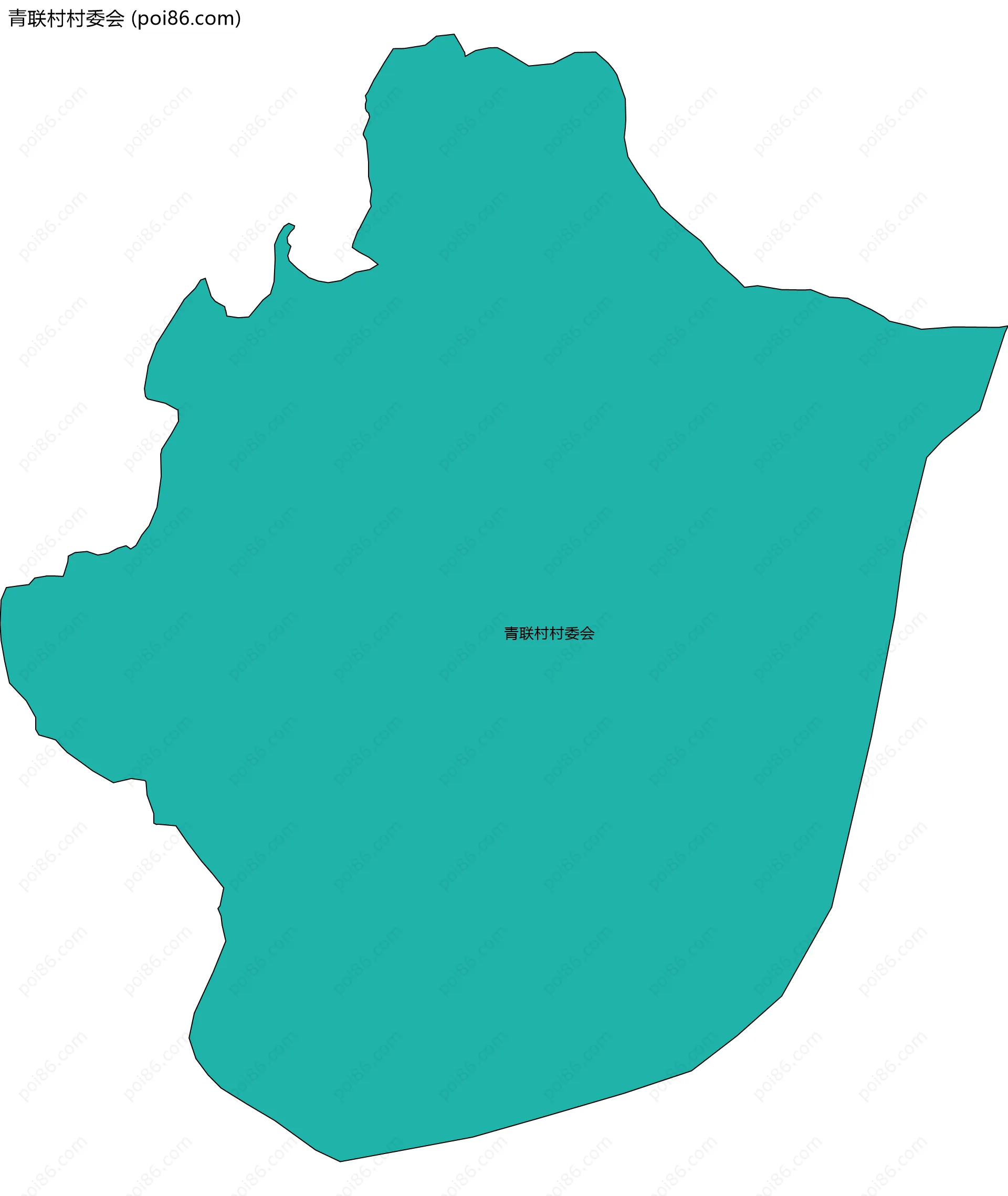 青联村村委会边界地图