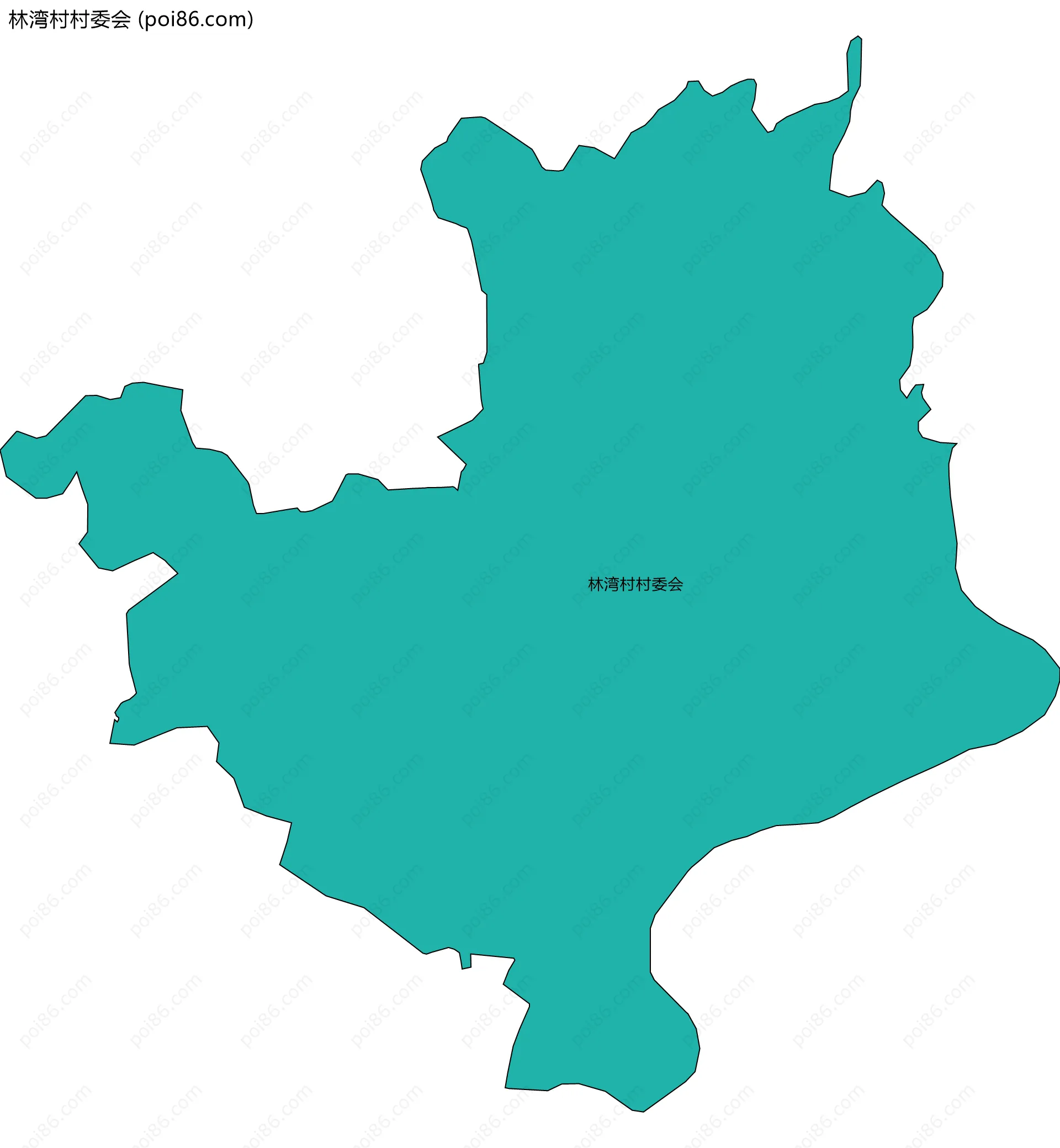 林湾村村委会边界地图