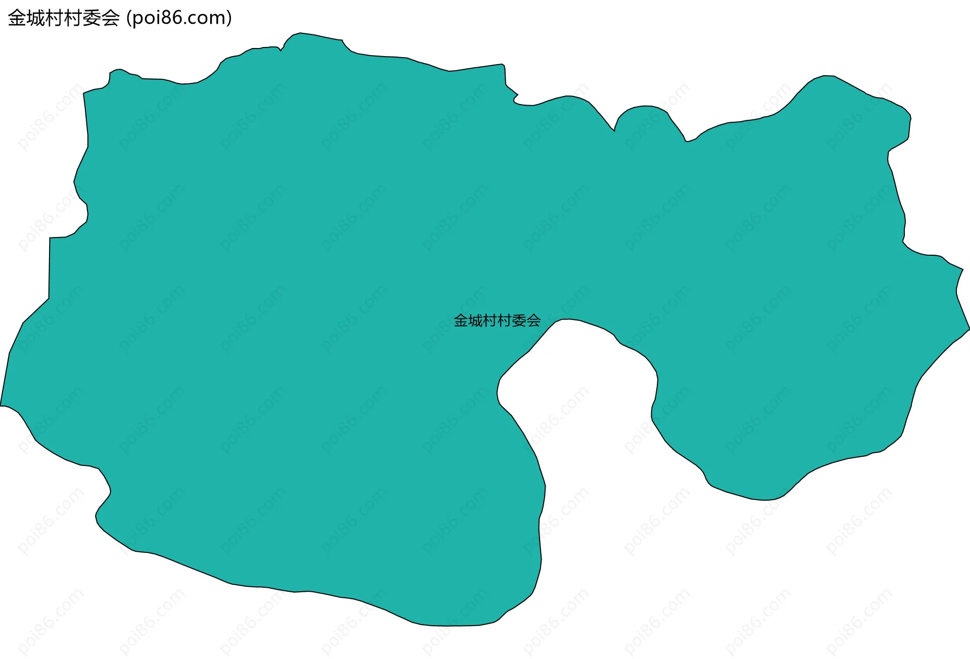 金城村村委会边界地图