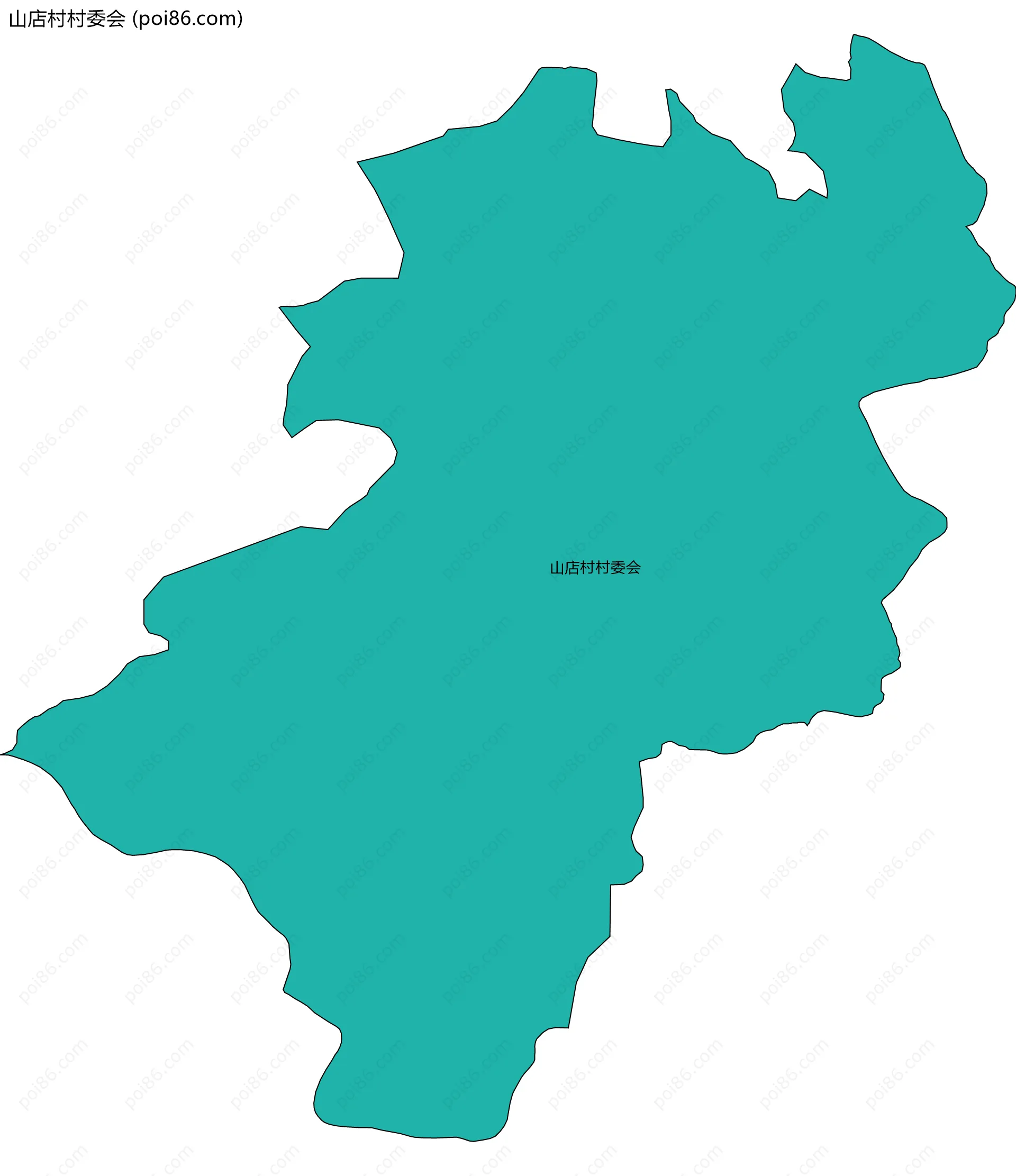 山店村村委会边界地图