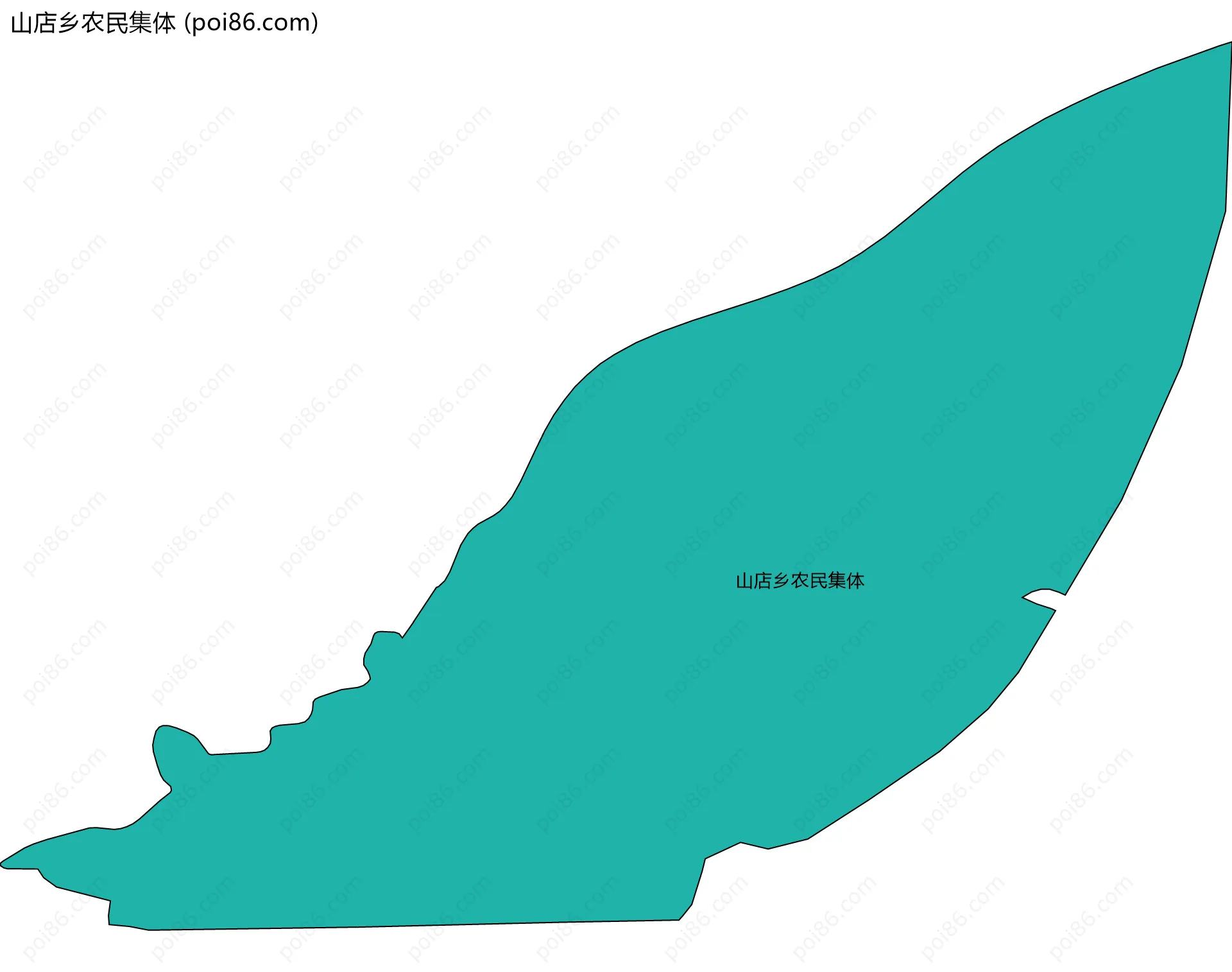 山店乡农民集体边界地图