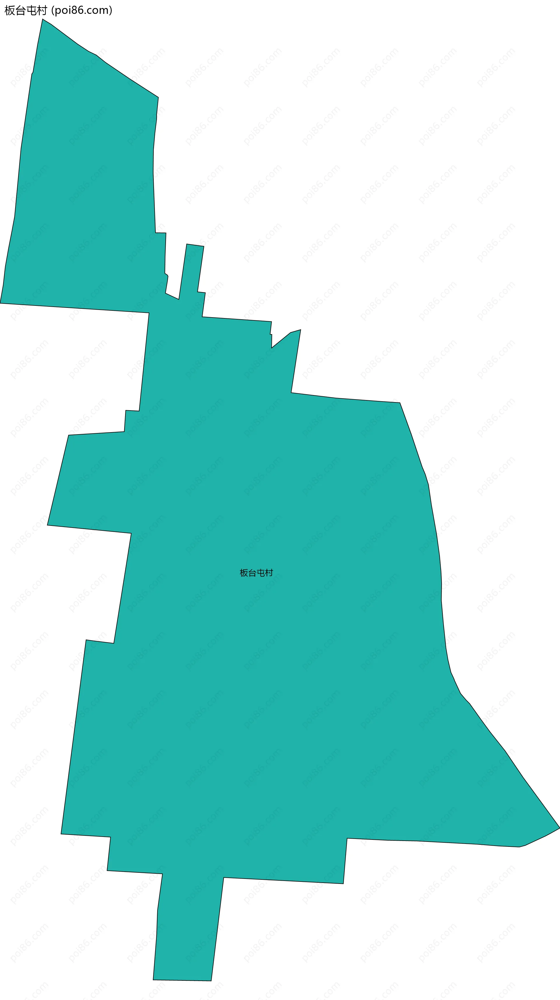 板台屯村边界地图