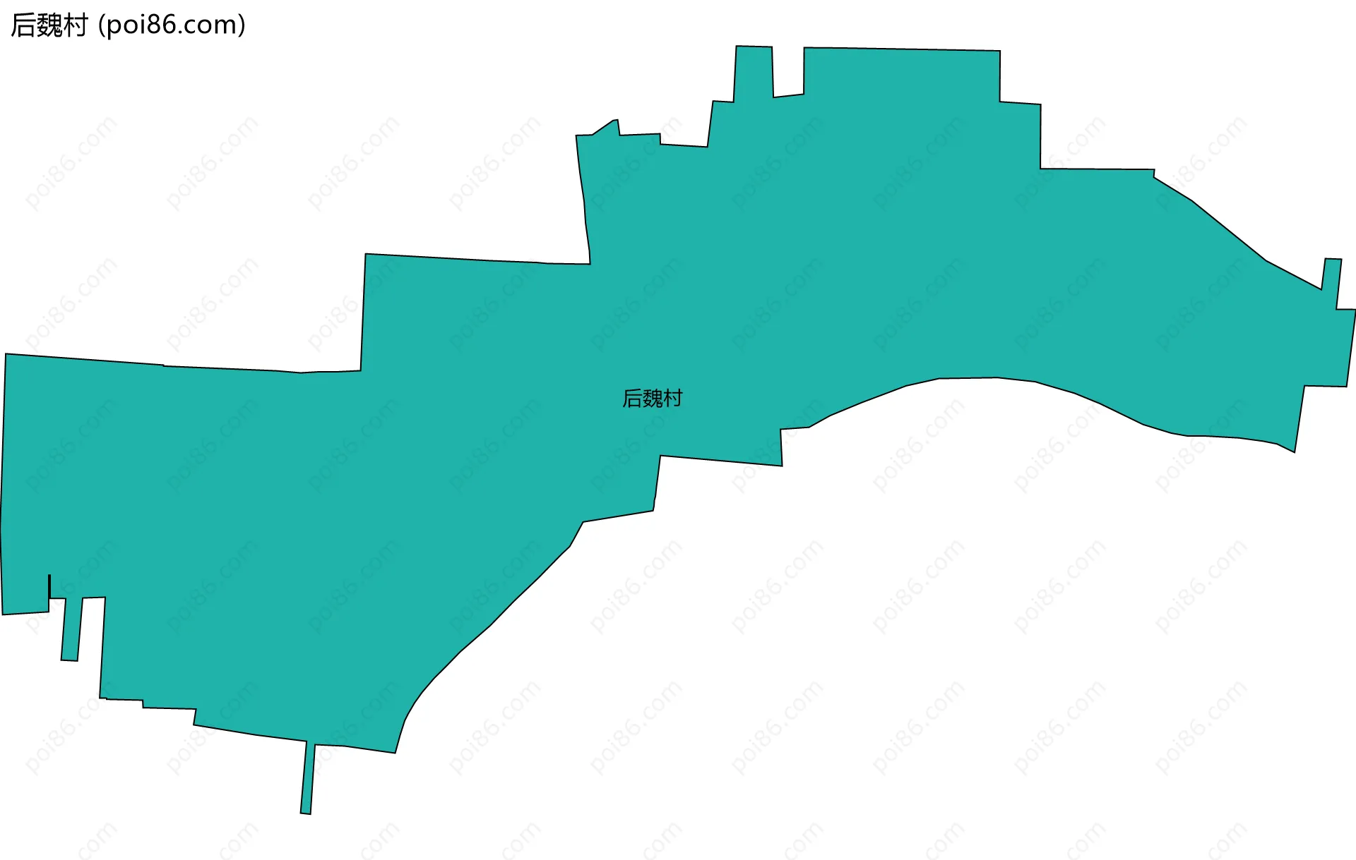 后魏村边界地图
