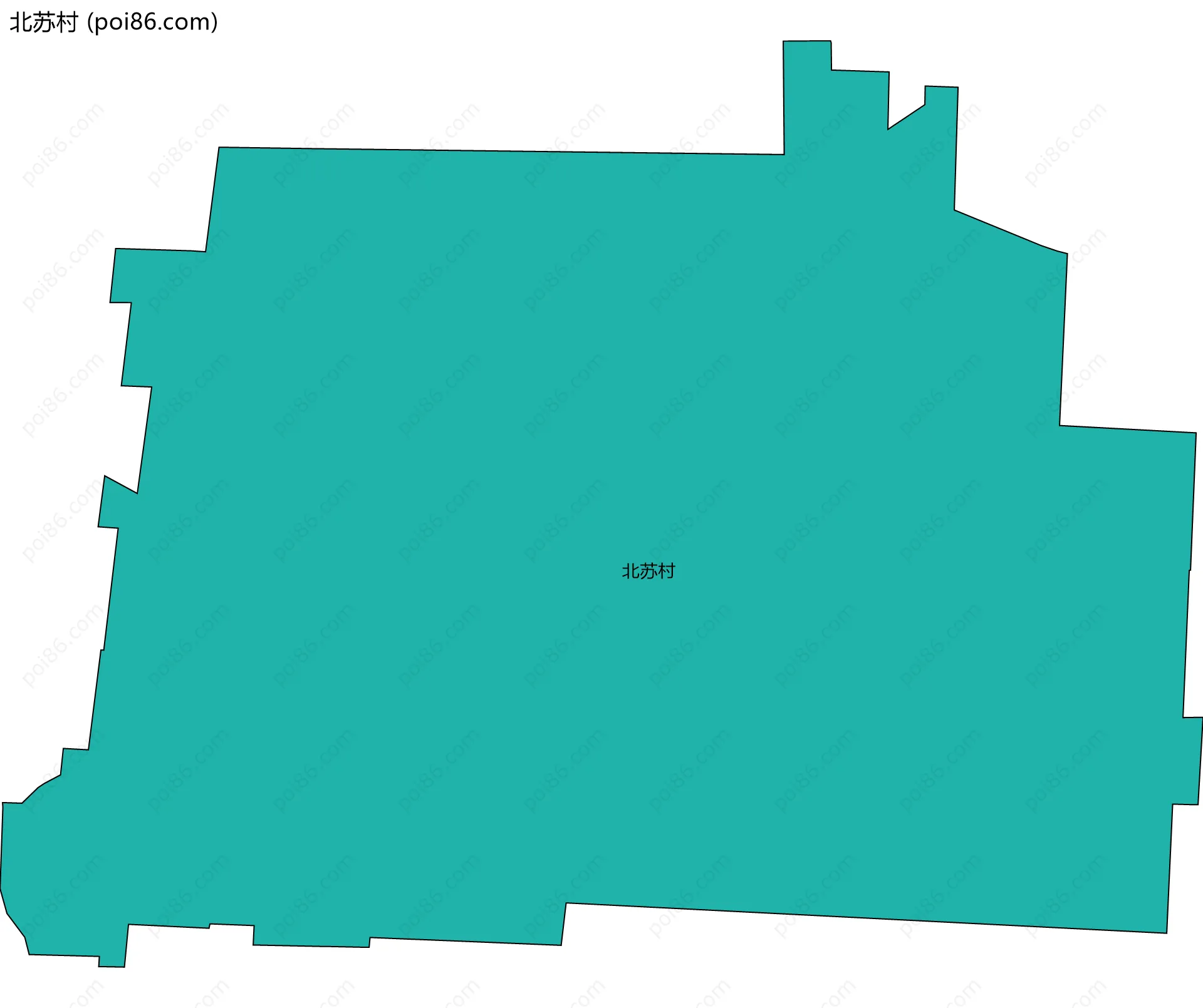 北苏村边界地图