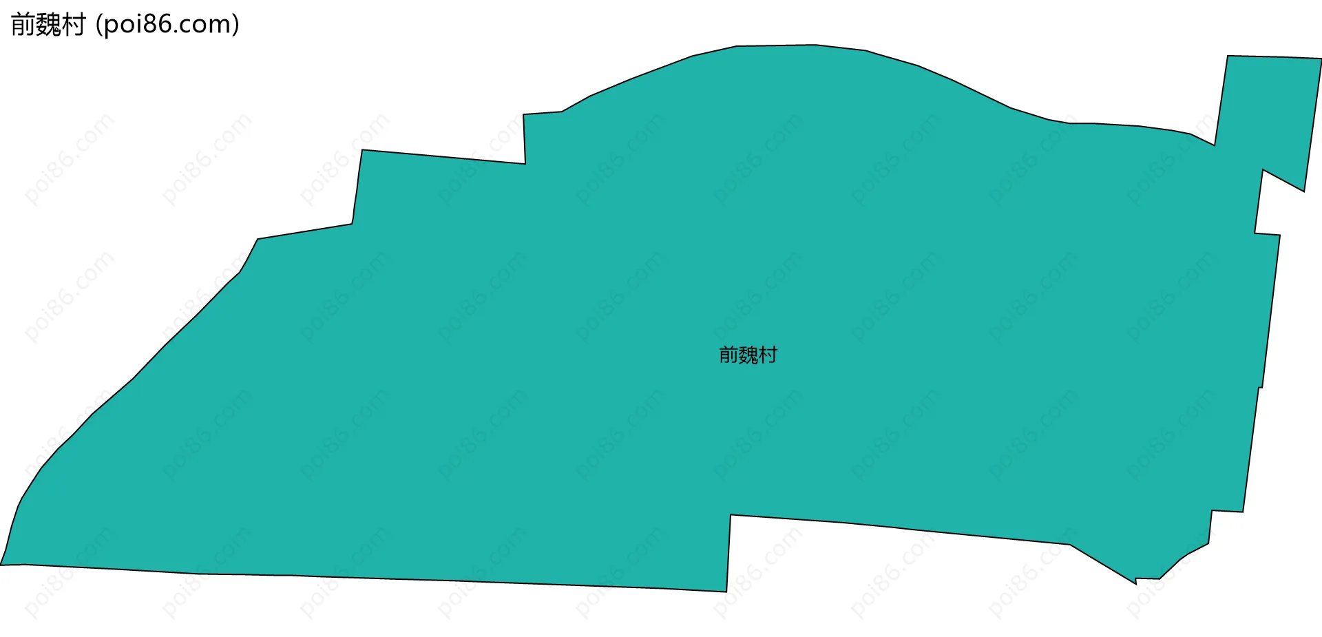 前魏村边界地图