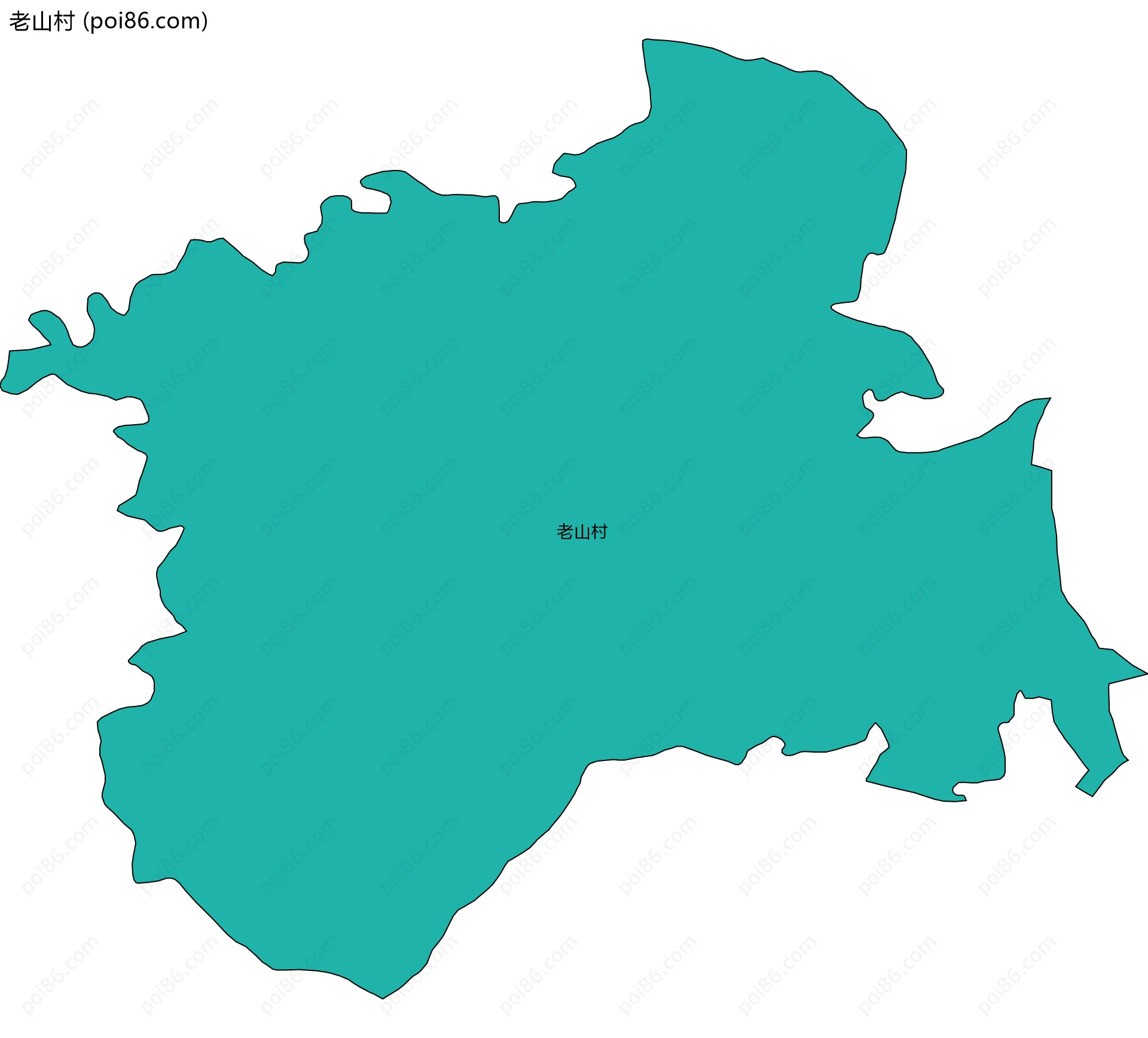 老山村边界地图