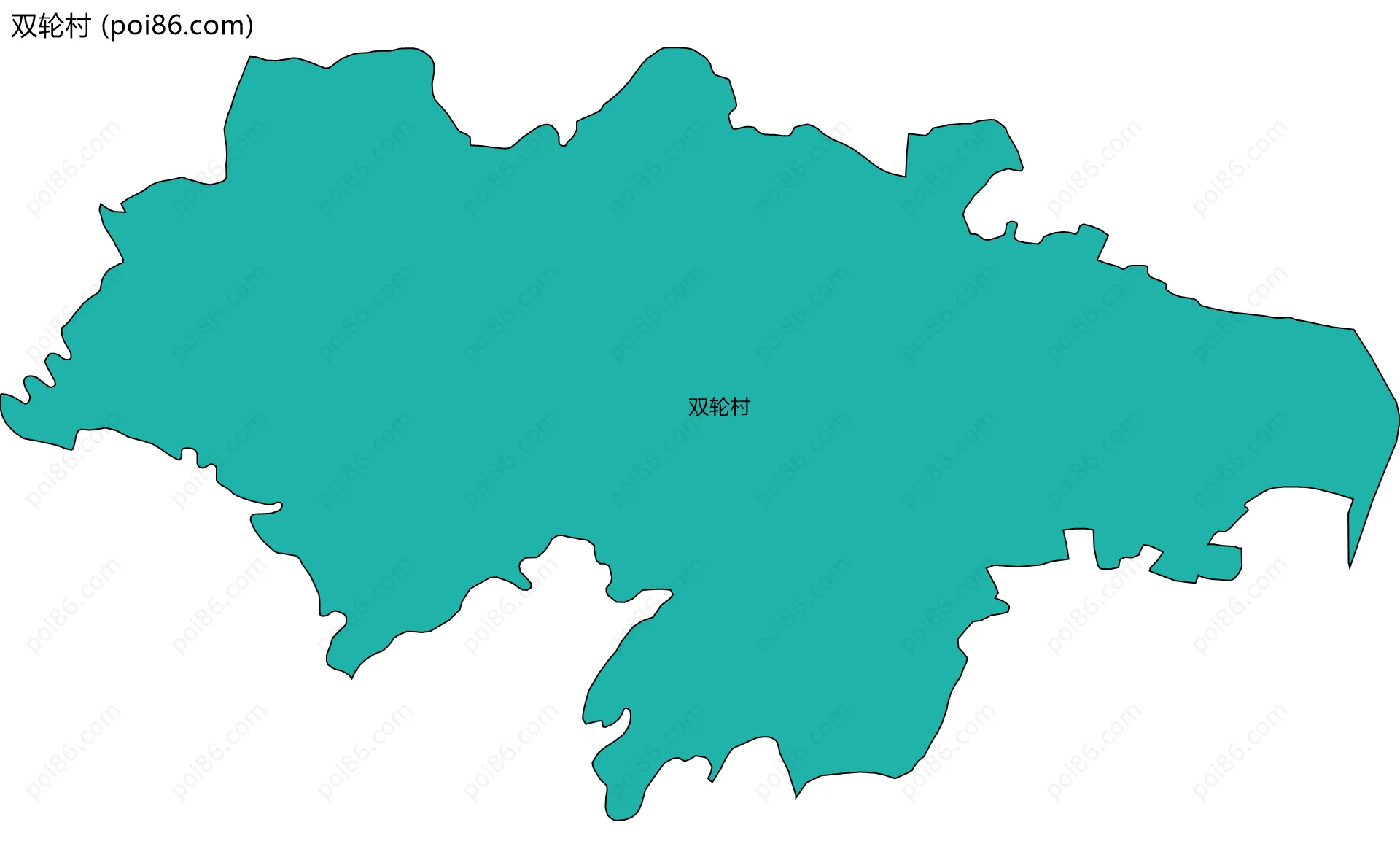 双轮村边界地图