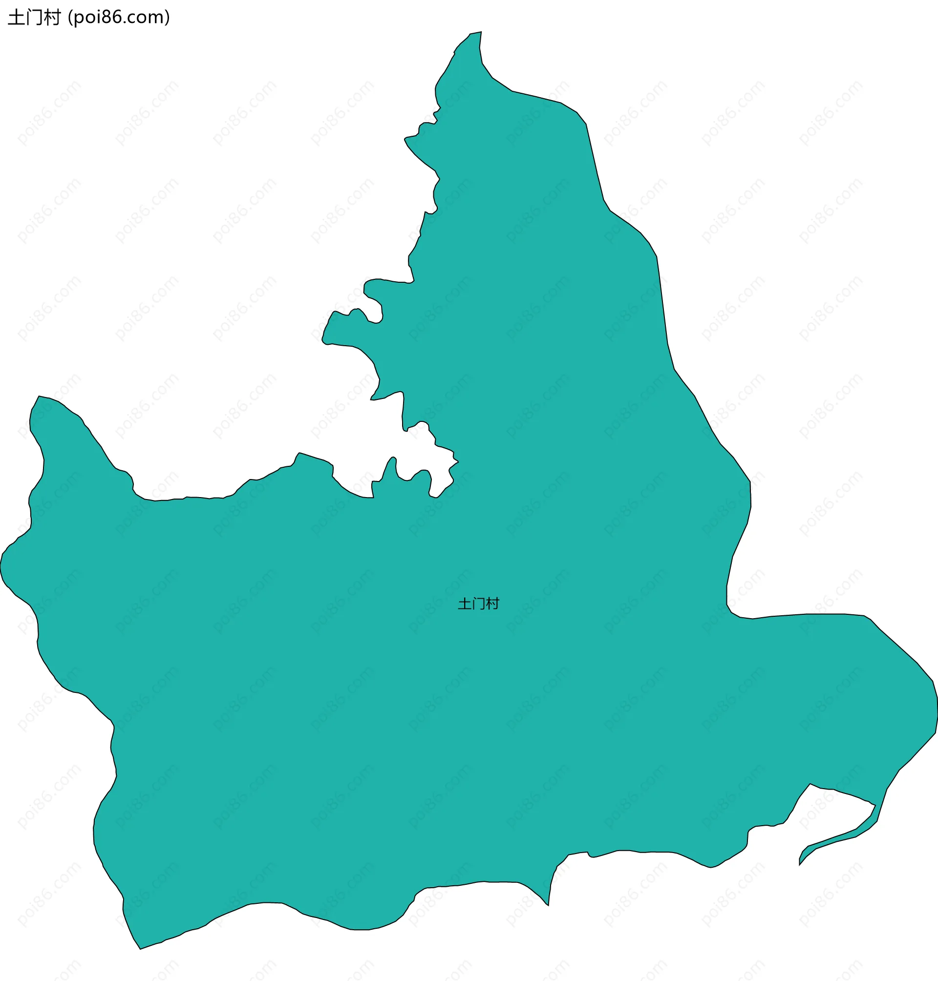 土门村边界地图