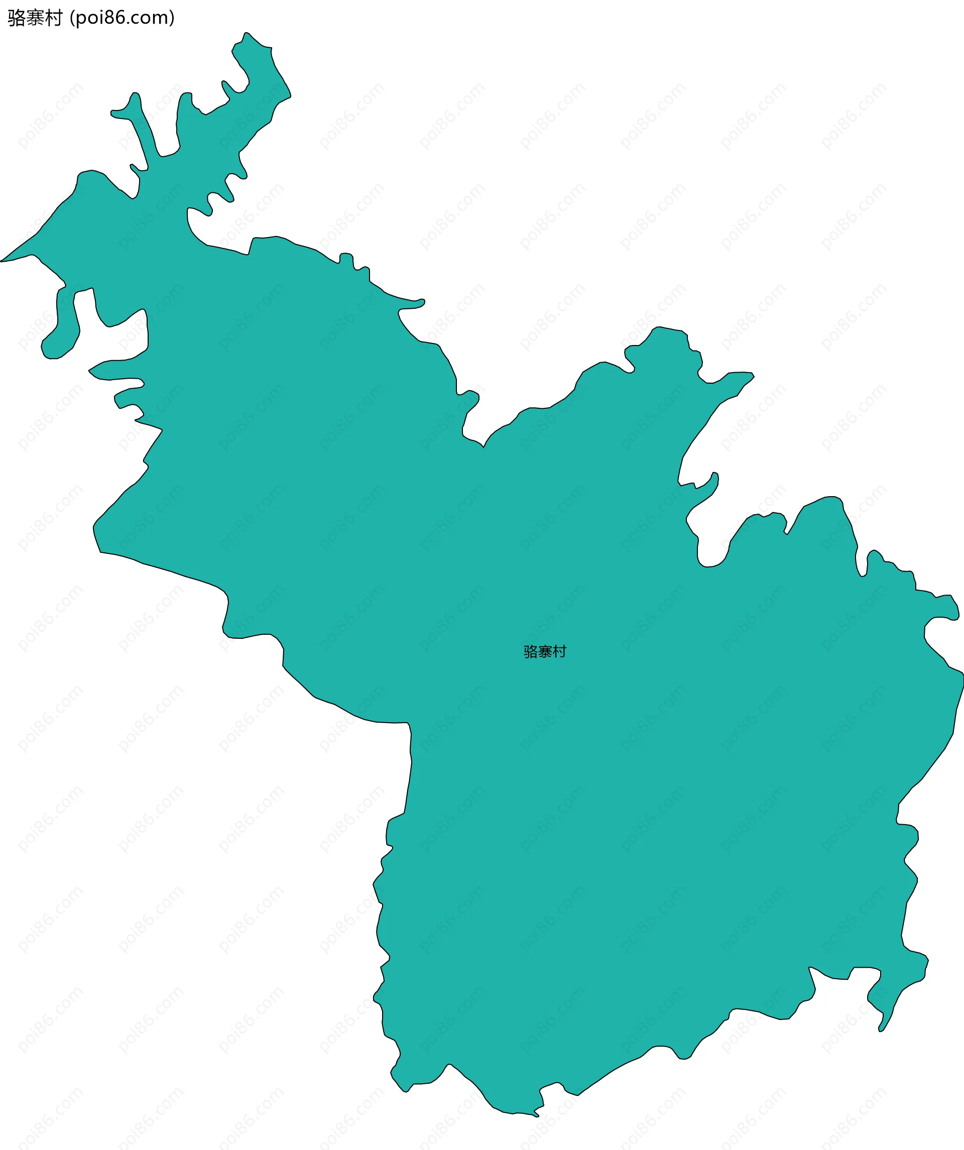 骆寨村边界地图