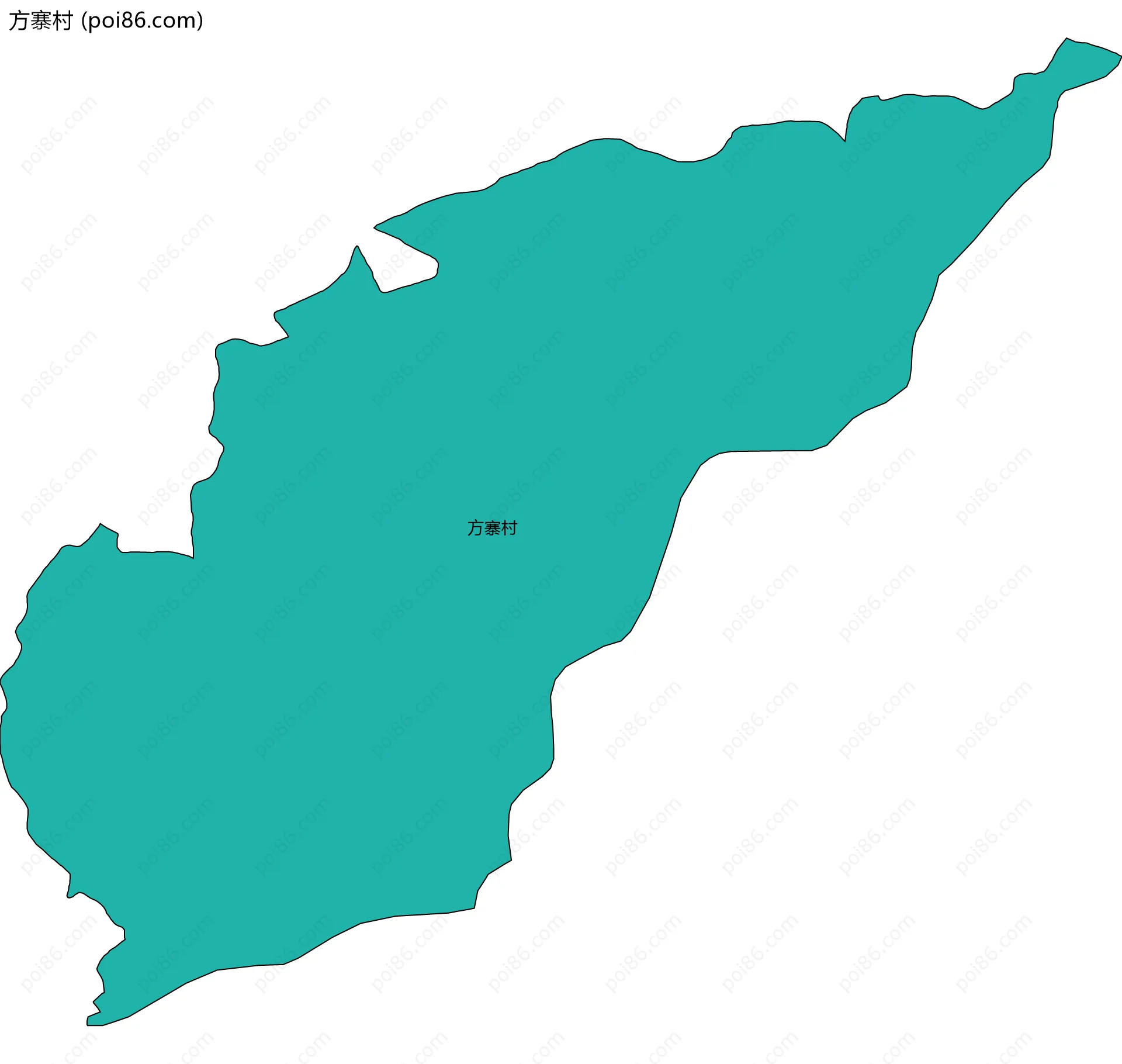方寨村边界地图