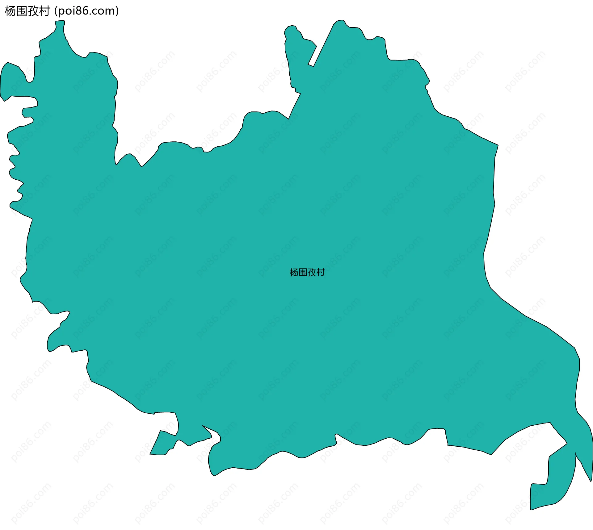 杨围孜村边界地图