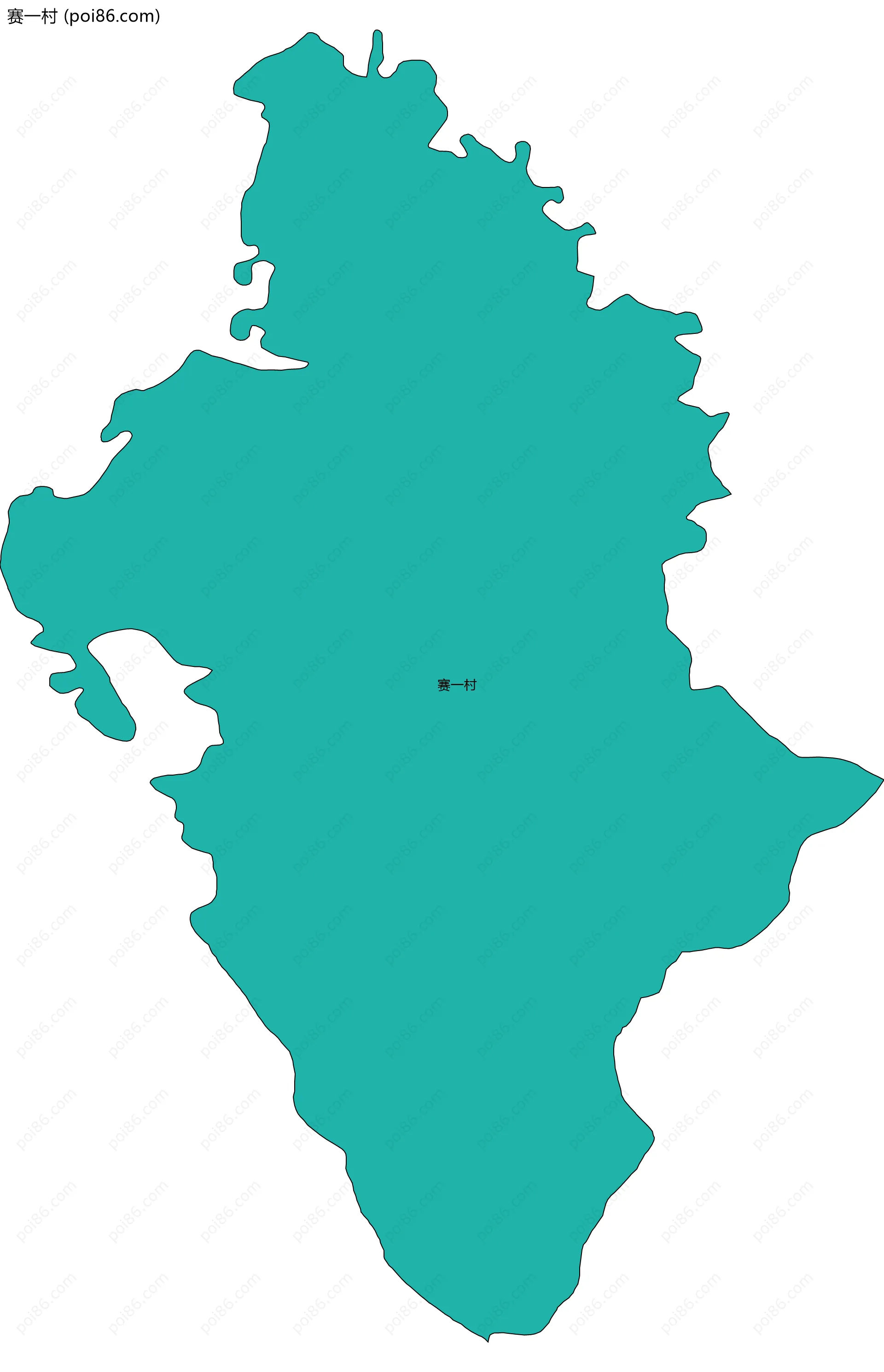 赛一村边界地图