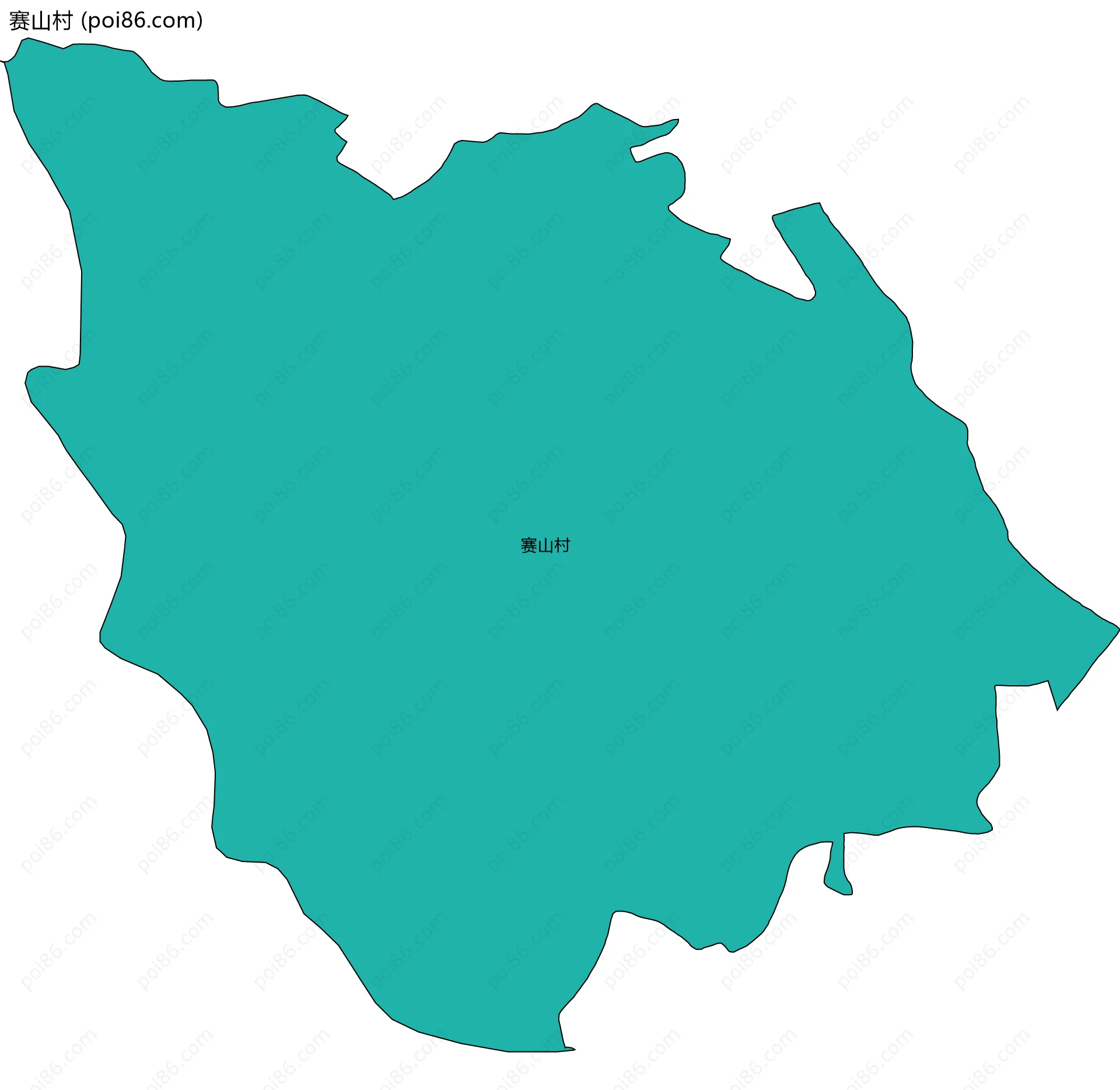 赛山村边界地图