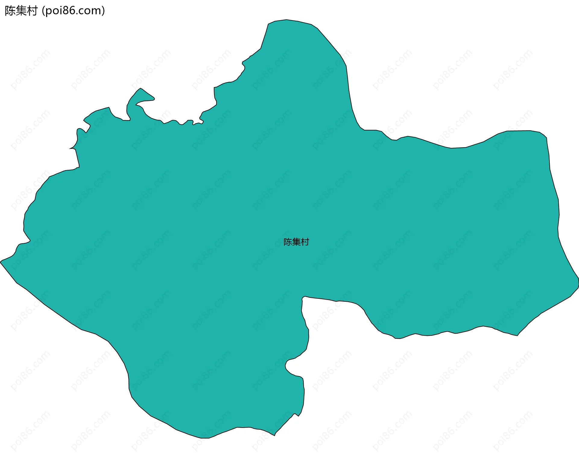 陈集村边界地图