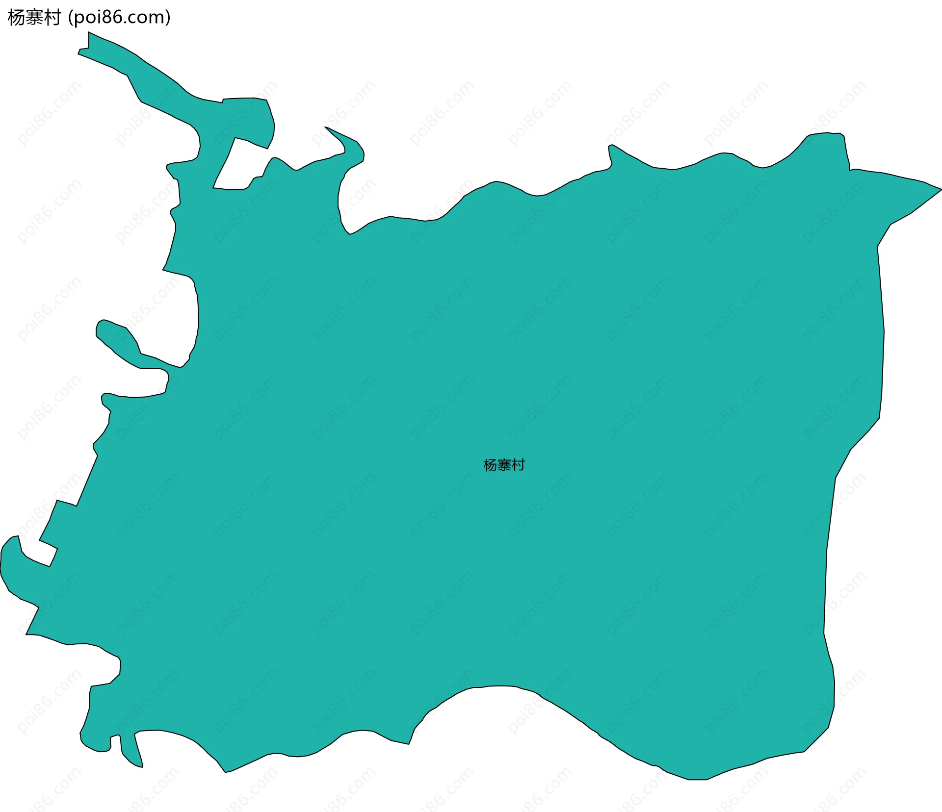 杨寨村边界地图