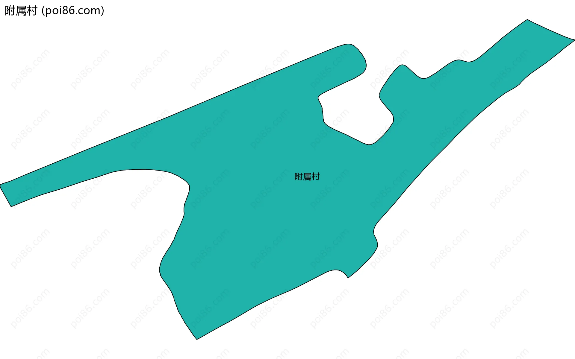 附属村边界地图