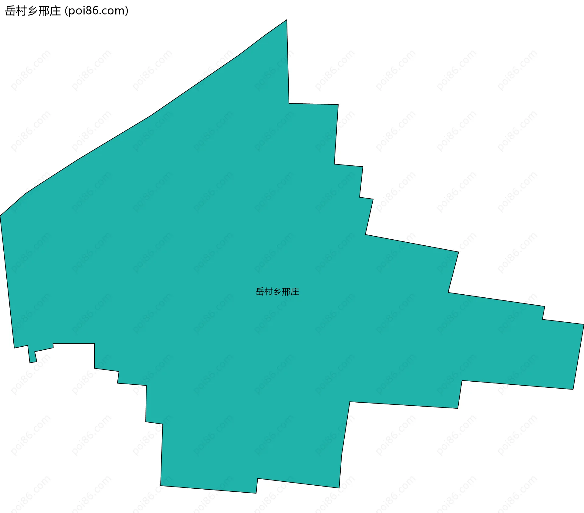 岳村乡邢庄边界地图