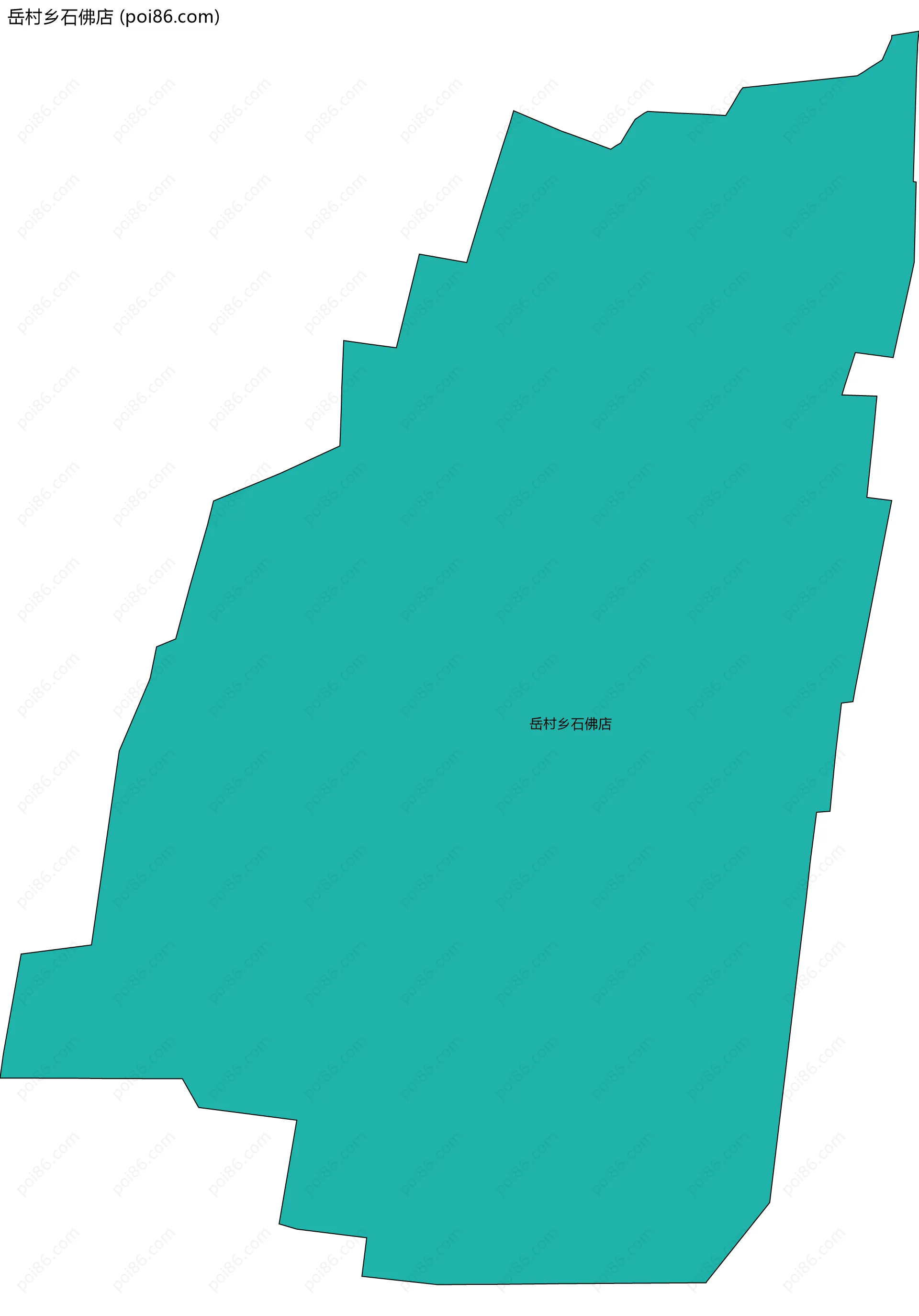 岳村乡石佛店边界地图