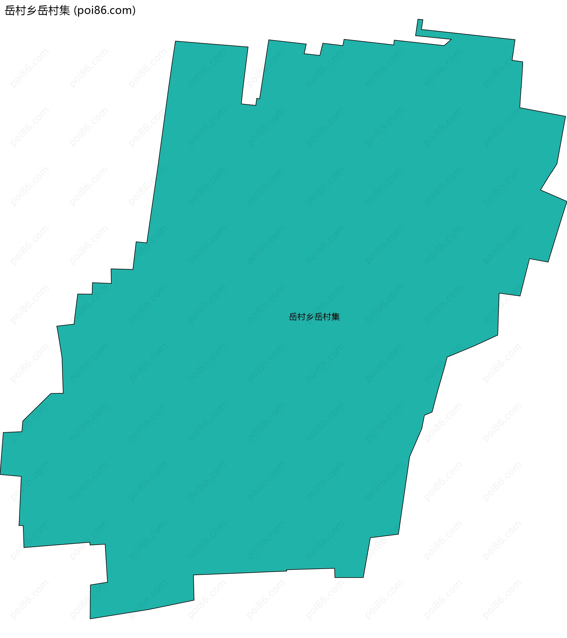 岳村乡岳村集边界地图