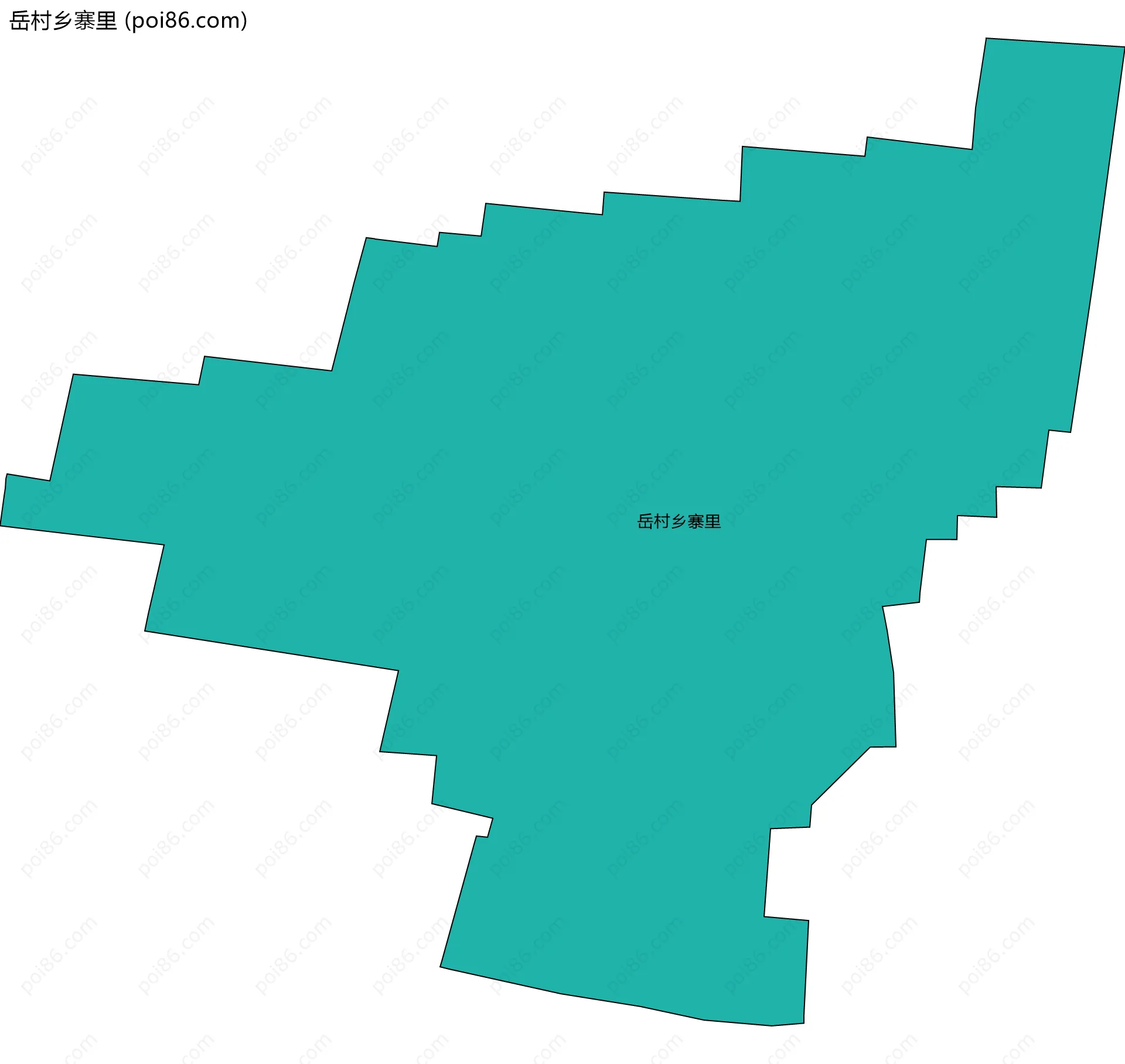 岳村乡寨里边界地图