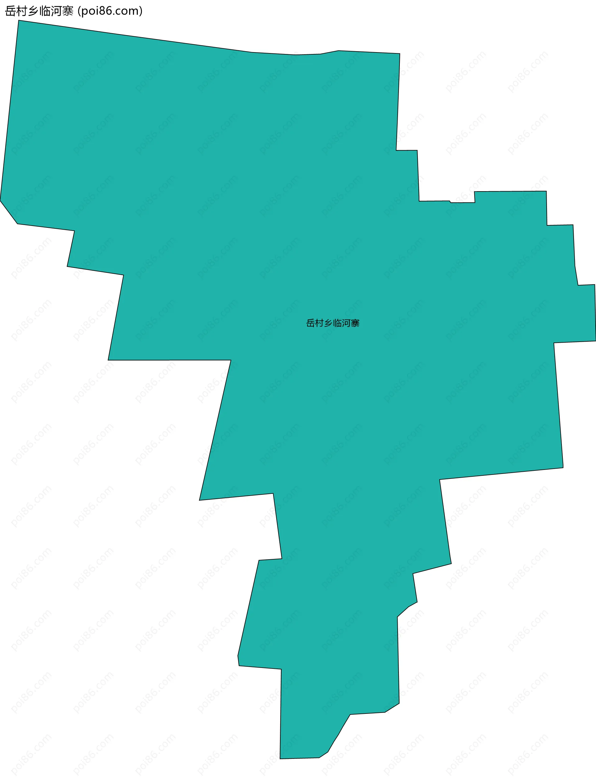 岳村乡临河寨边界地图