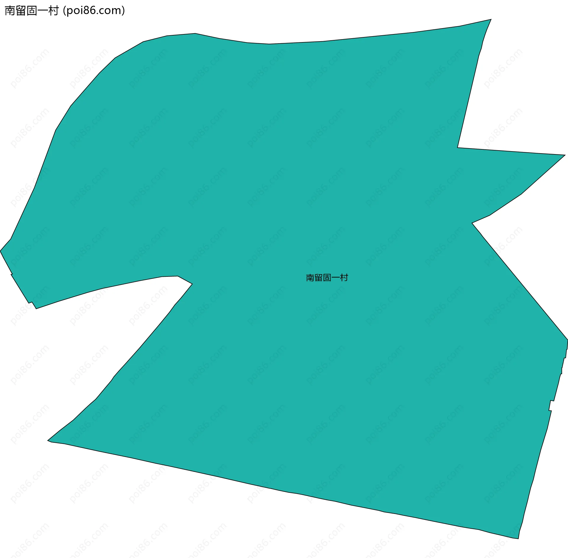 南留固一村边界地图