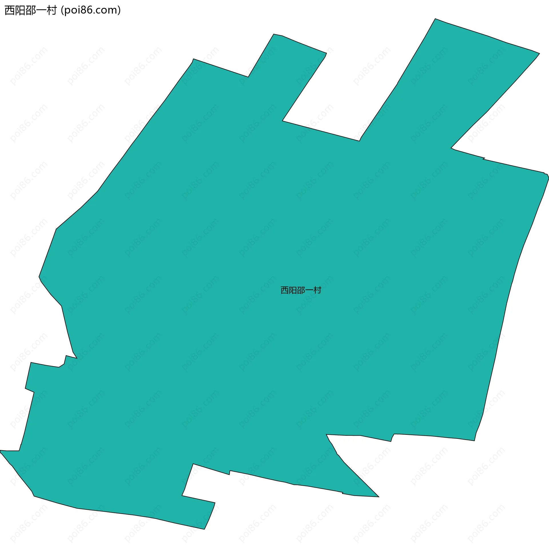 西阳邵一村边界地图