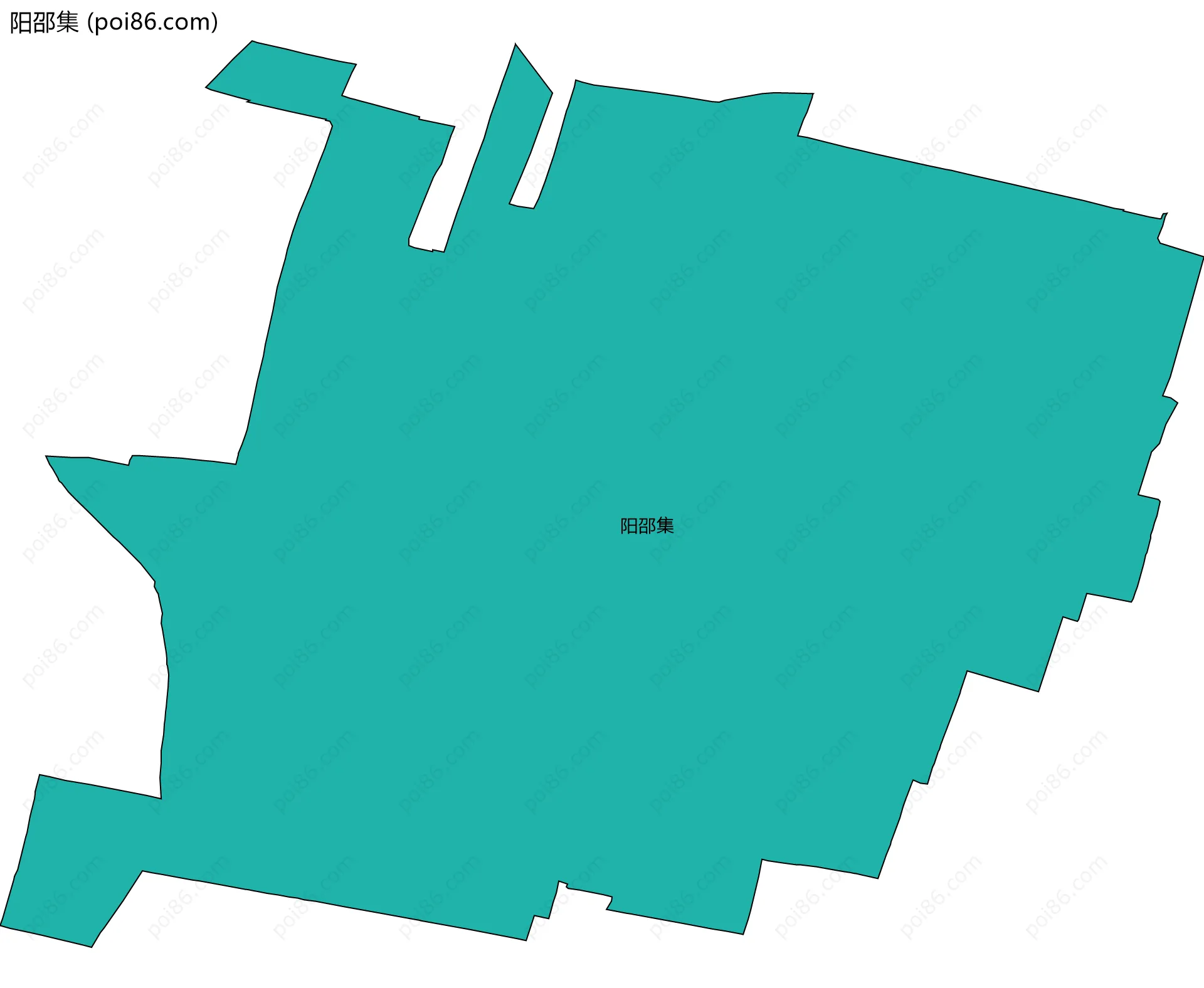 阳邵集边界地图