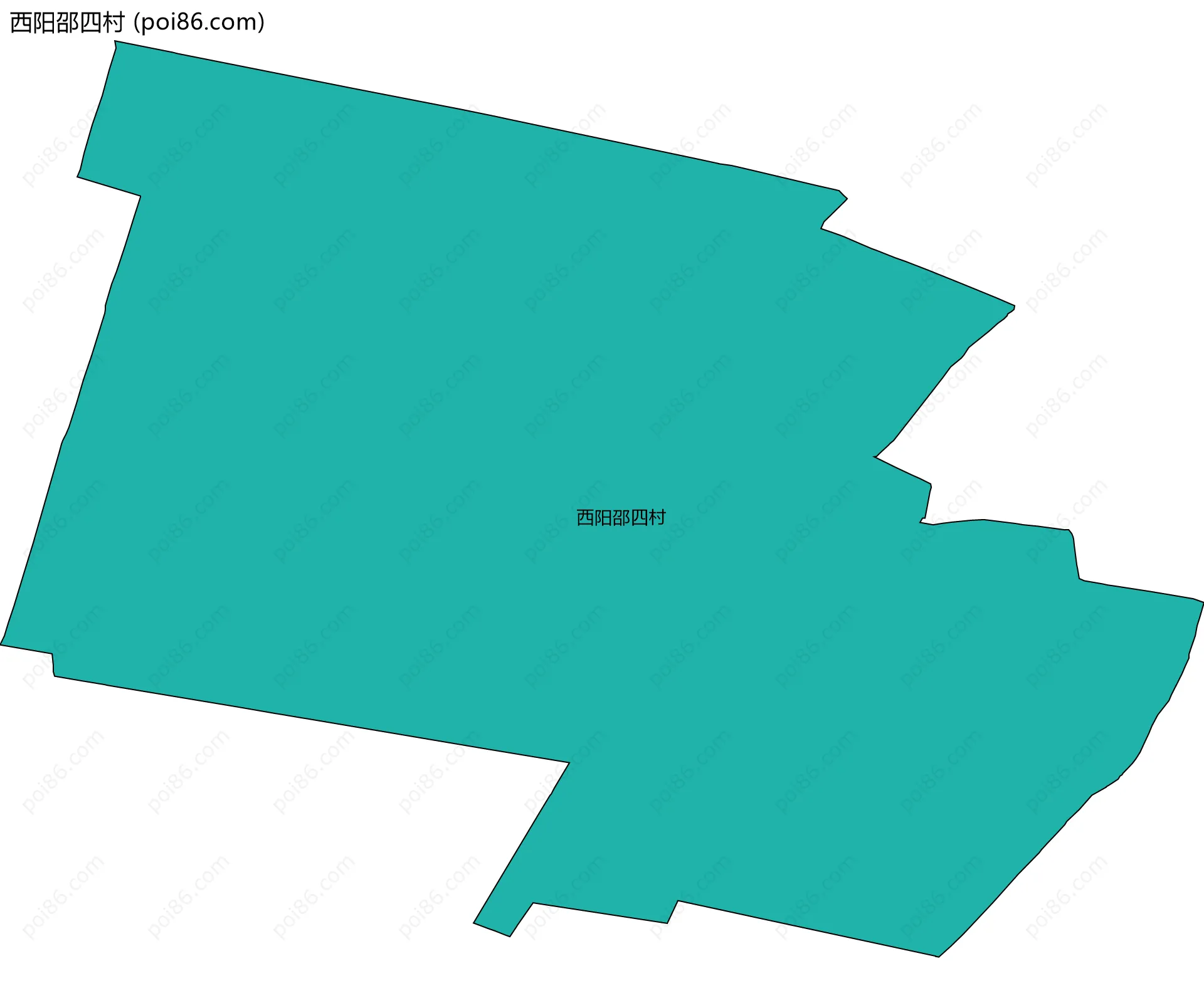 西阳邵四村边界地图