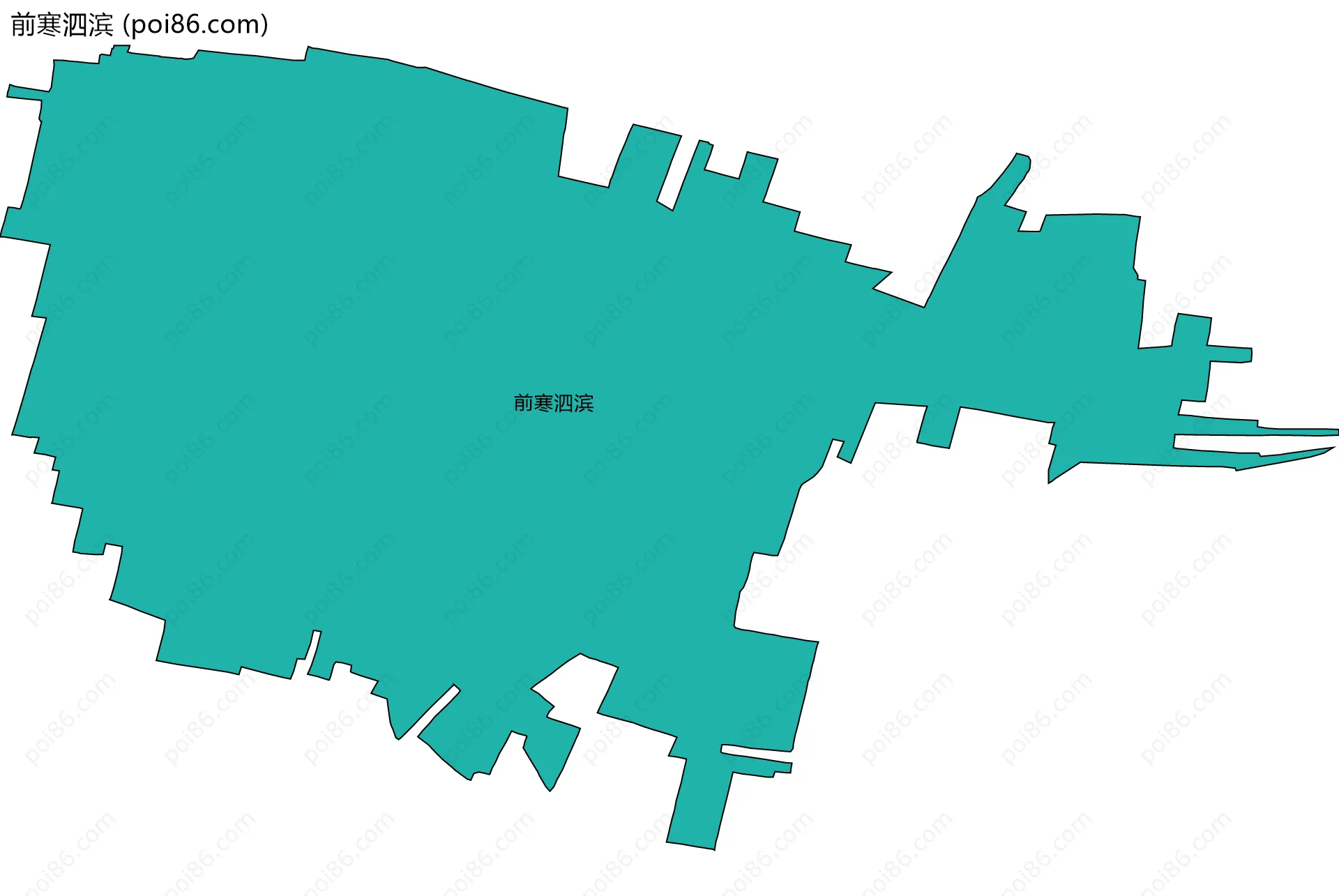前寒泗滨边界地图
