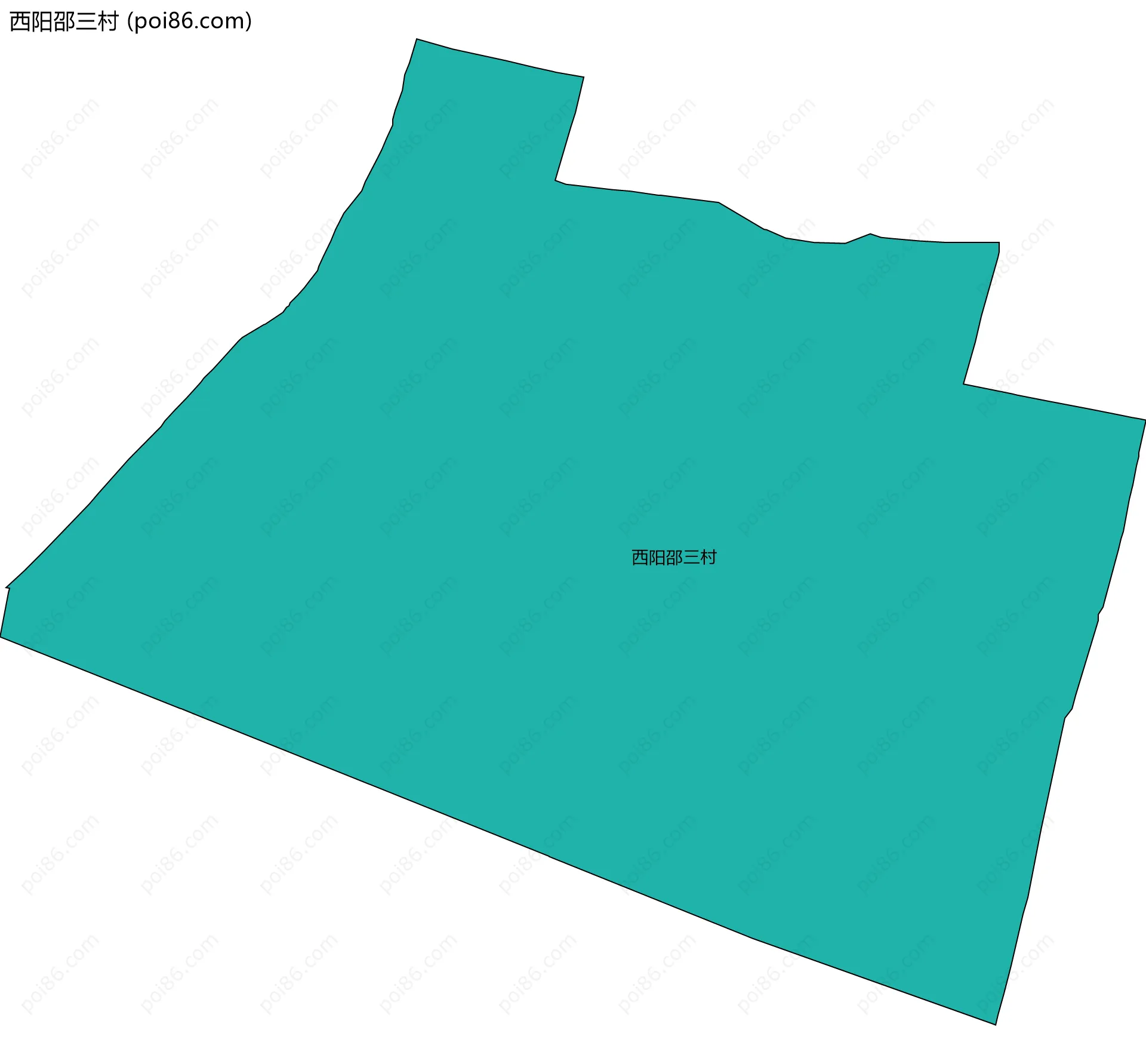 西阳邵三村边界地图