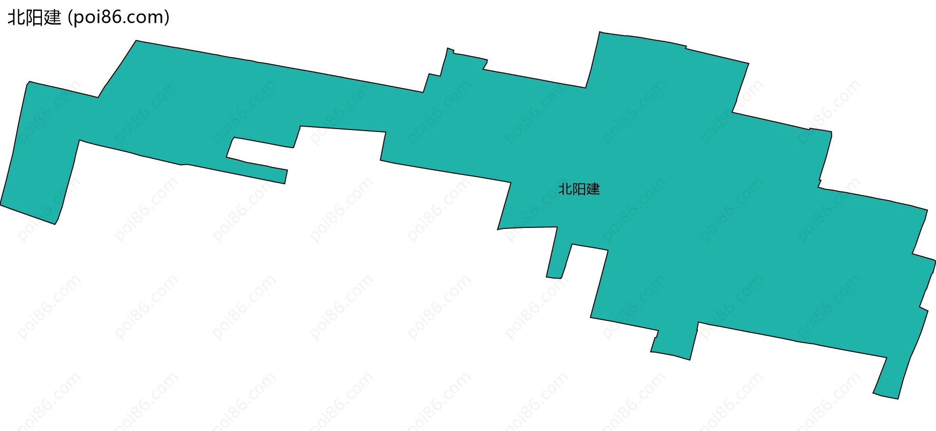 北阳建边界地图