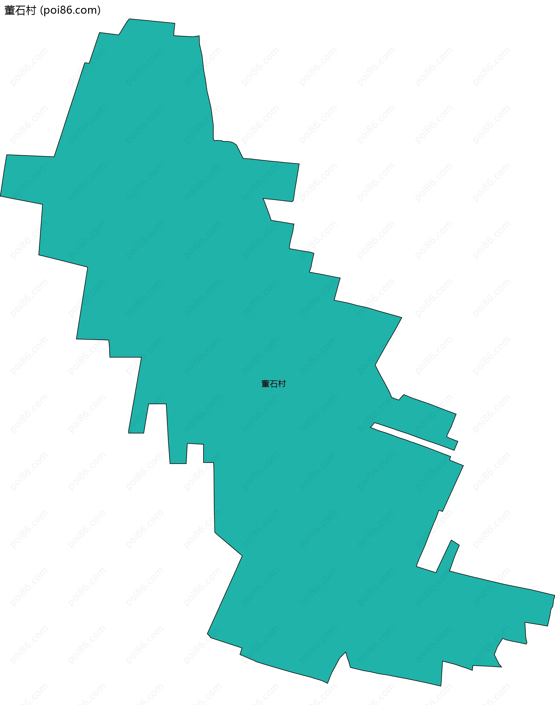 董石村边界地图