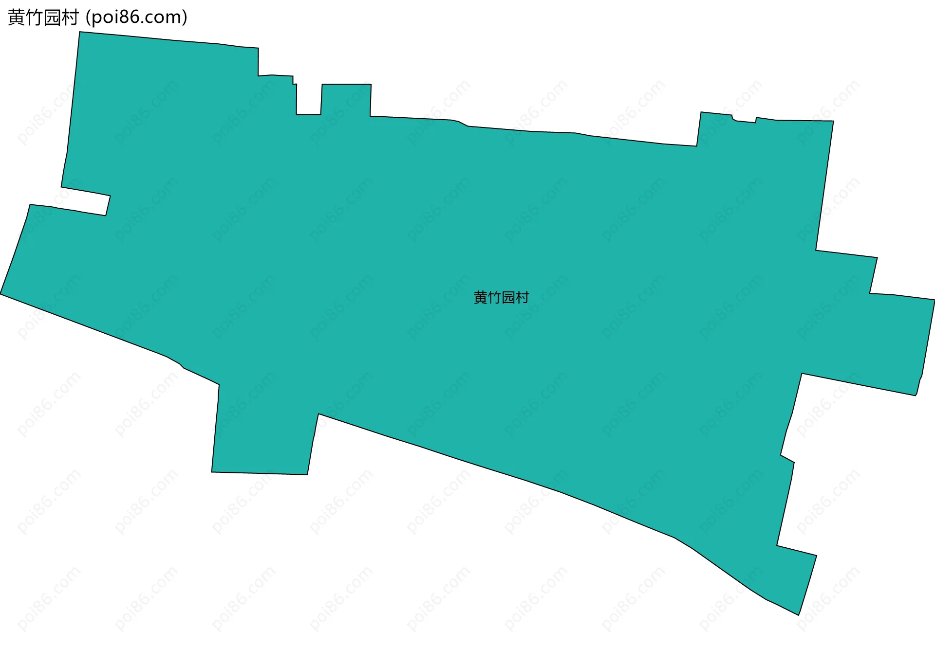 黄竹园村边界地图